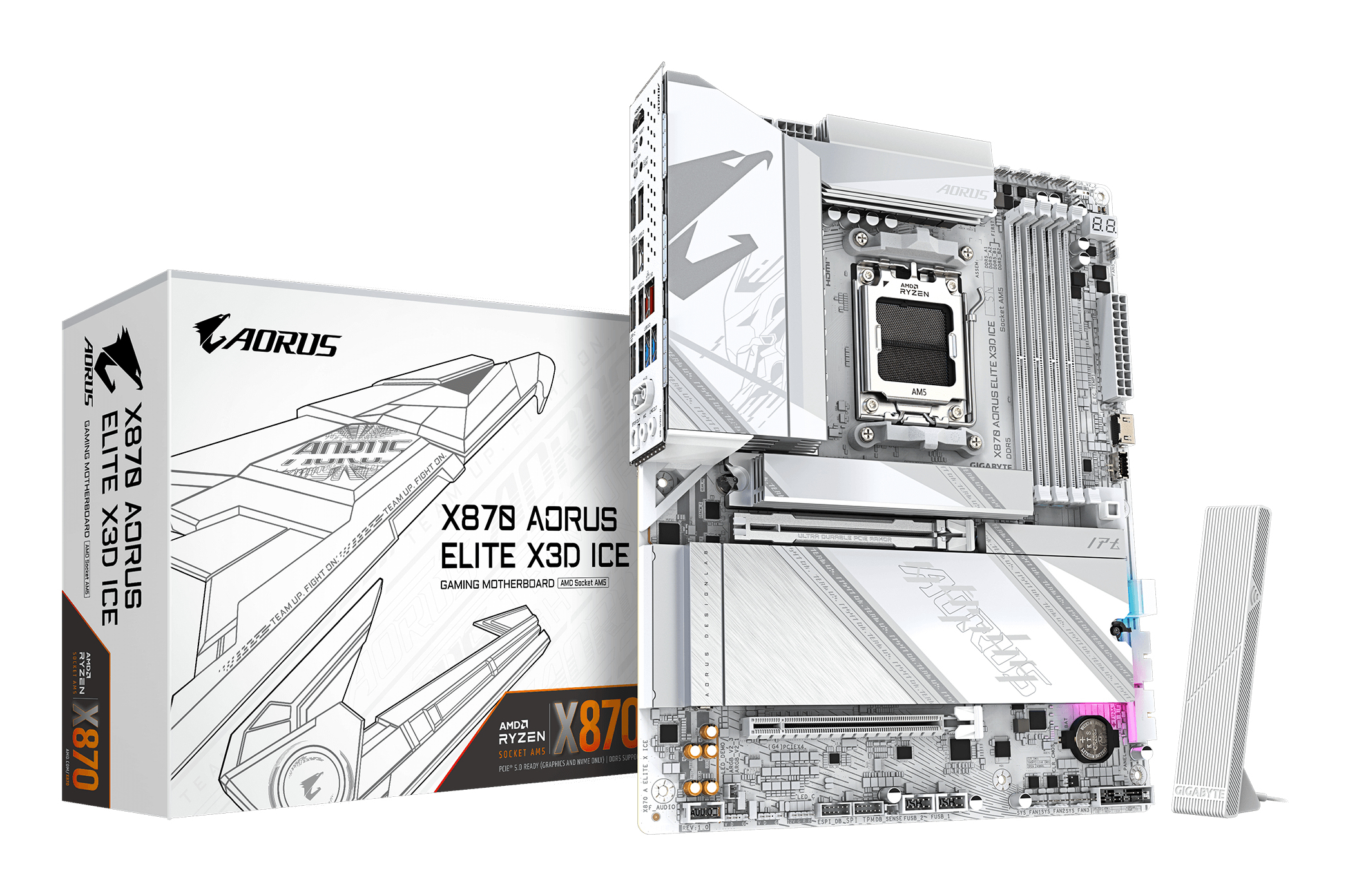 N Gigabyte X870 AORUS ELITE X3D ICE
