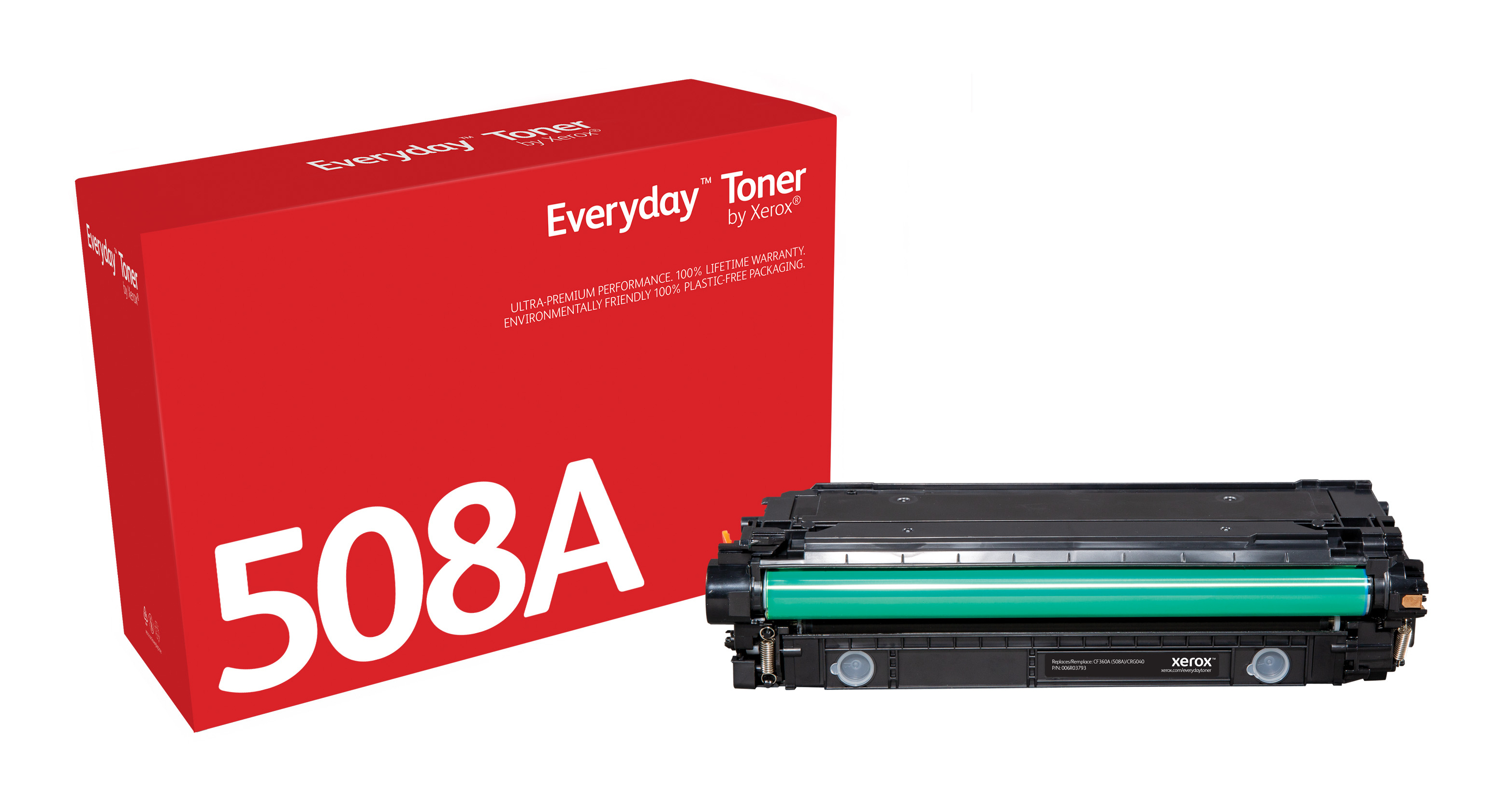 Xerox Black Toner Cartridge equivalent to HP 508A for use in Color LaserJet Enterprise M552, M553, MFP M577; Canon imageCLASS LBP712Cdn (CF360A)