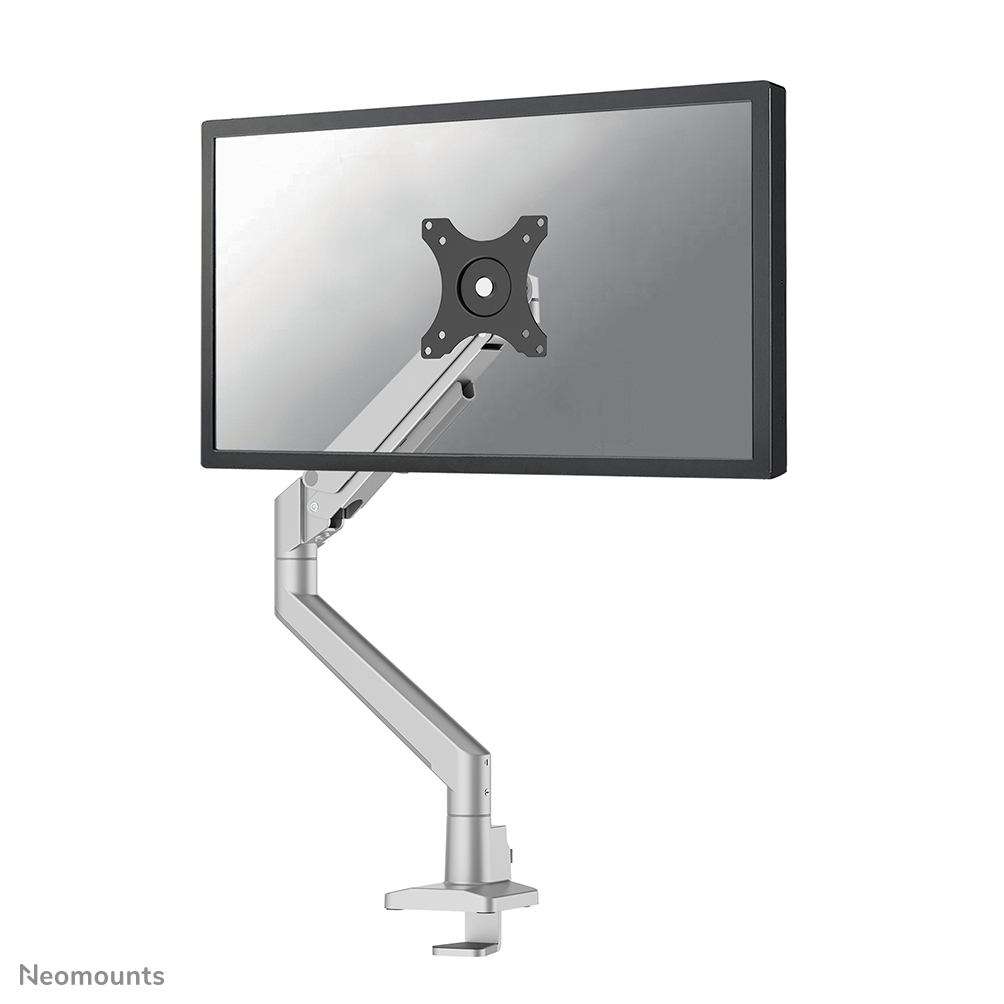Neomounts DS70-250SL1, Single Monitor  Arm, 17-35", Max 9 kg, Gas  Spring, 180? Stop, Topfix, Clamp/Grommet Mount, Silver