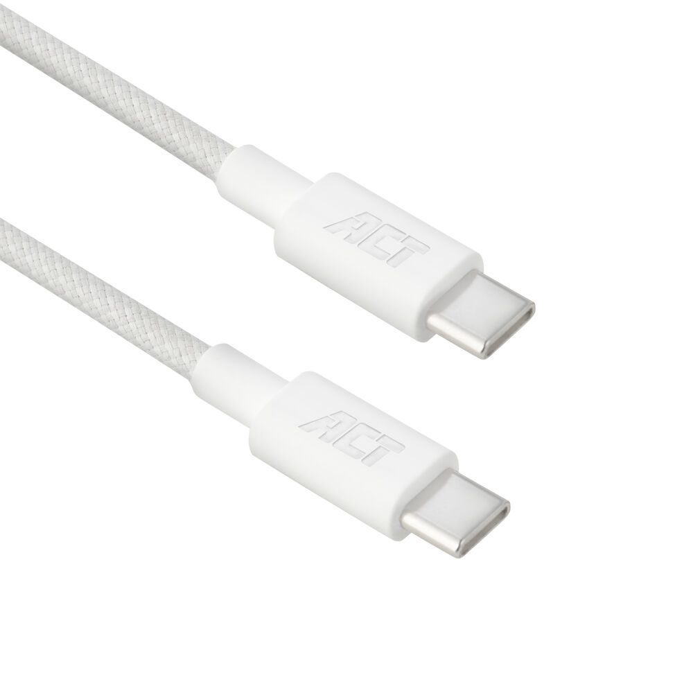 USB 2.0 240W charging/data cable USB-C to USB-C, white, 1 meter