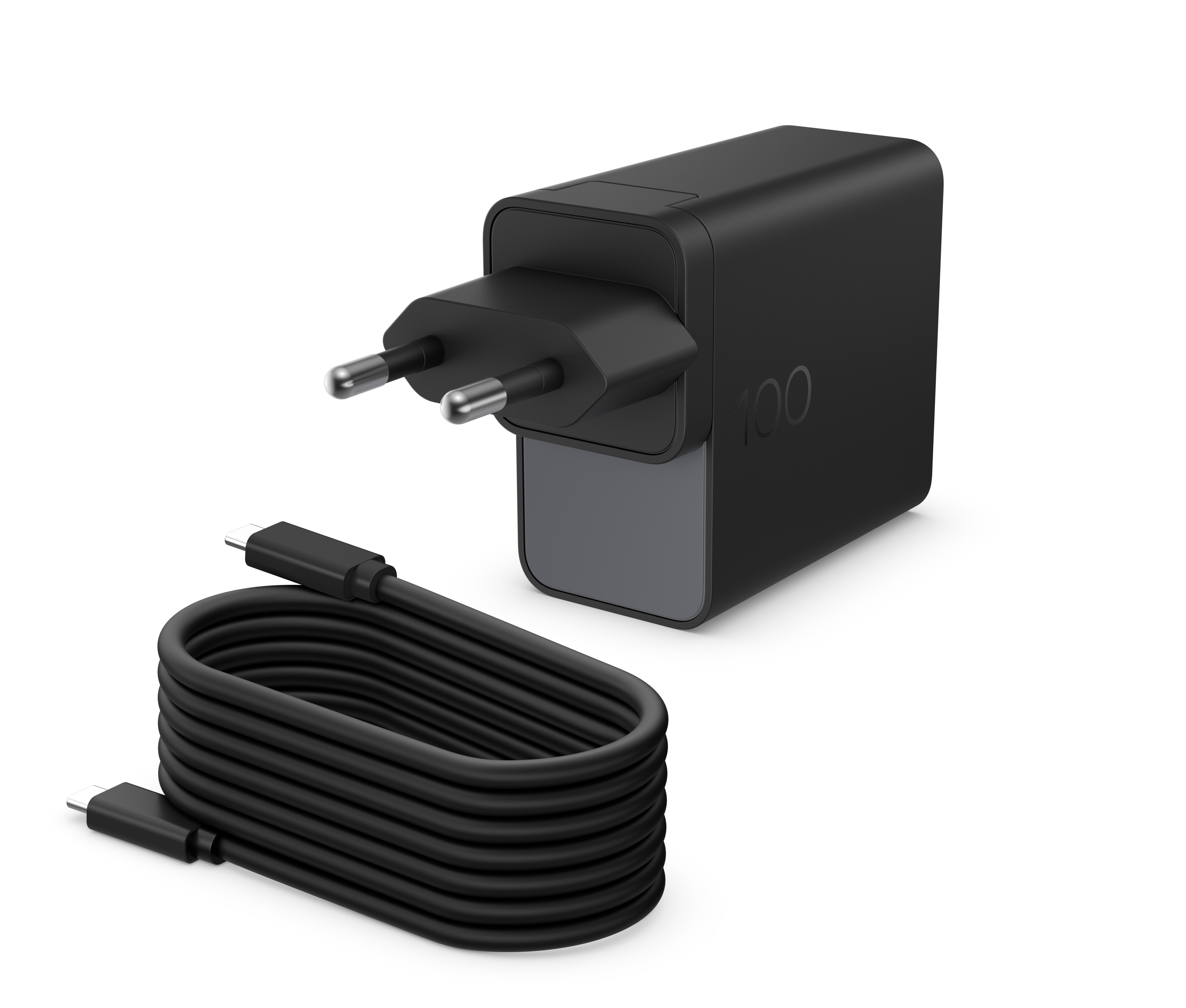 N HP GaN Wall Charger - USB-C Netzteil - Wechselstrom 115/230 V - 100 watt - Europa - Schwarz
