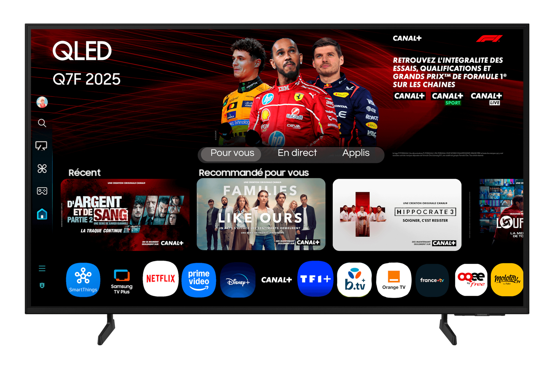 Samsung 43" Fladskærms TV QLED 4K TQ43Q7FAAUXXC