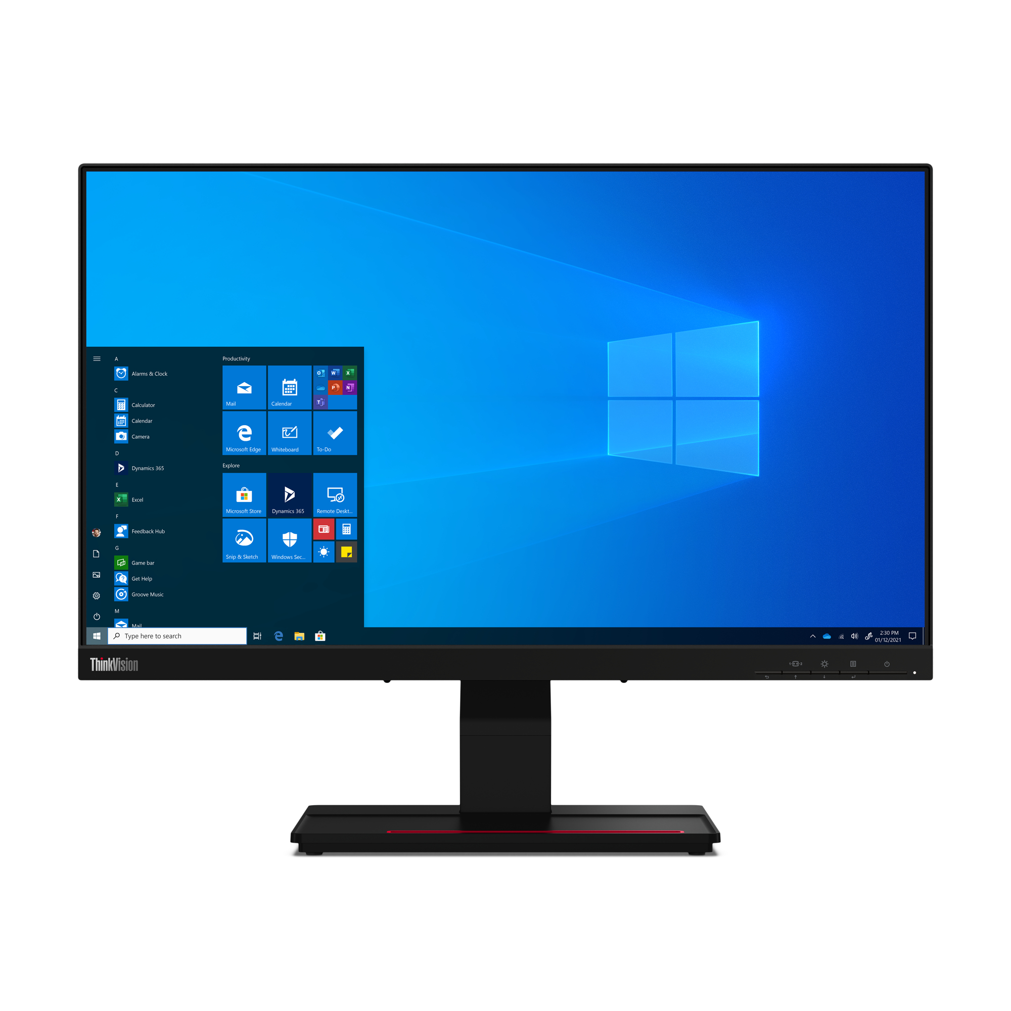 Lenovo ThinkVision T24t-20 24 IPS 1920 x 1080 (Full HD) HDMI DisplayPort USB-C 60Hz