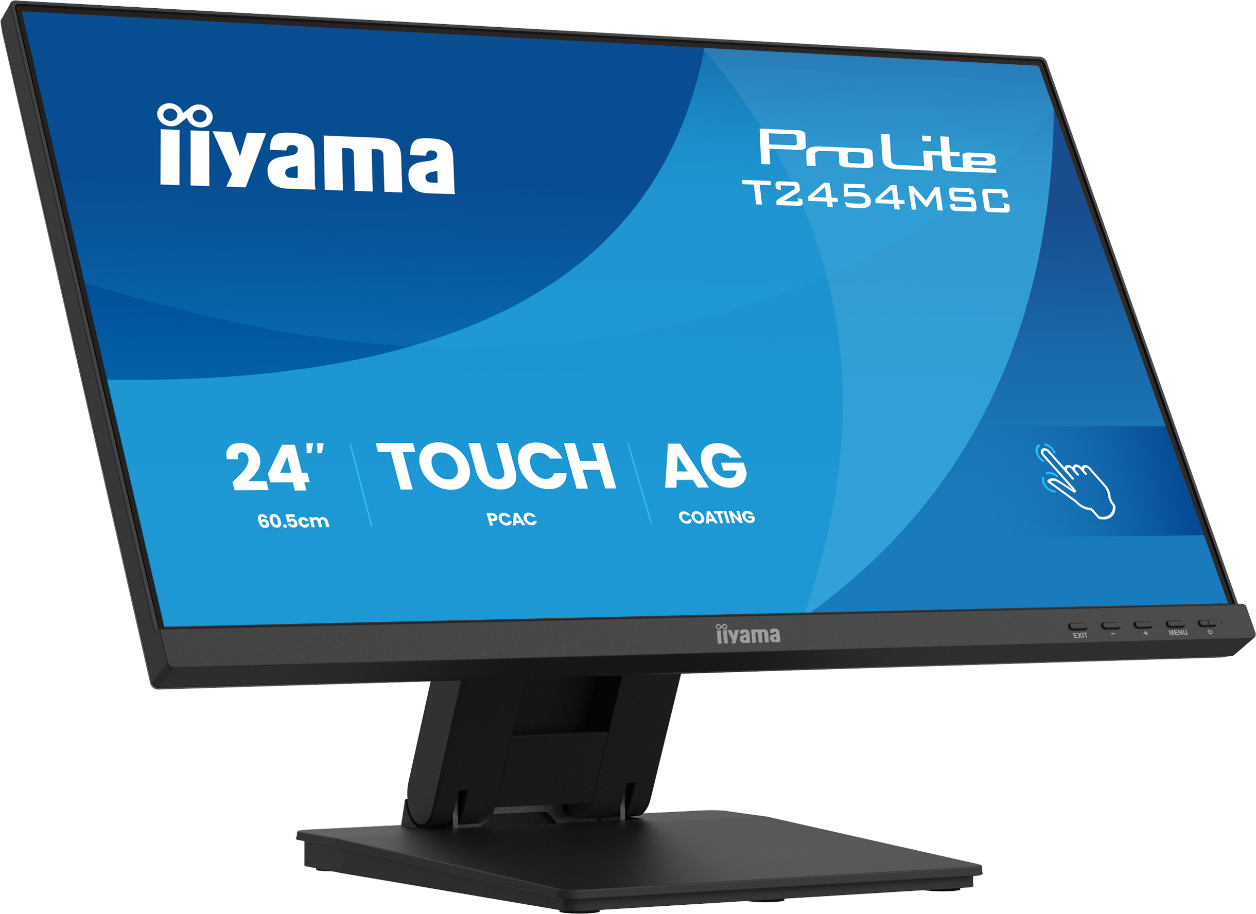 IIYAMA 60.5cm(23,8") T2454MSC-B3AG 16:9 M-Touch HDMI+USB+DP