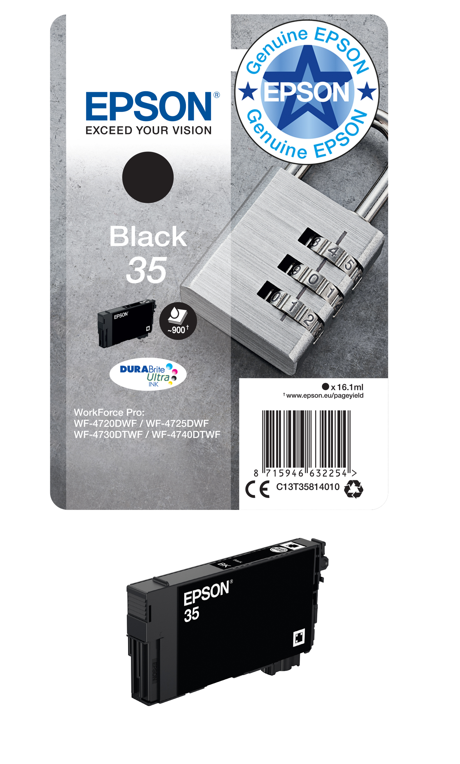 Epson Tinte 4LB 35 Ink Black 16.1ml