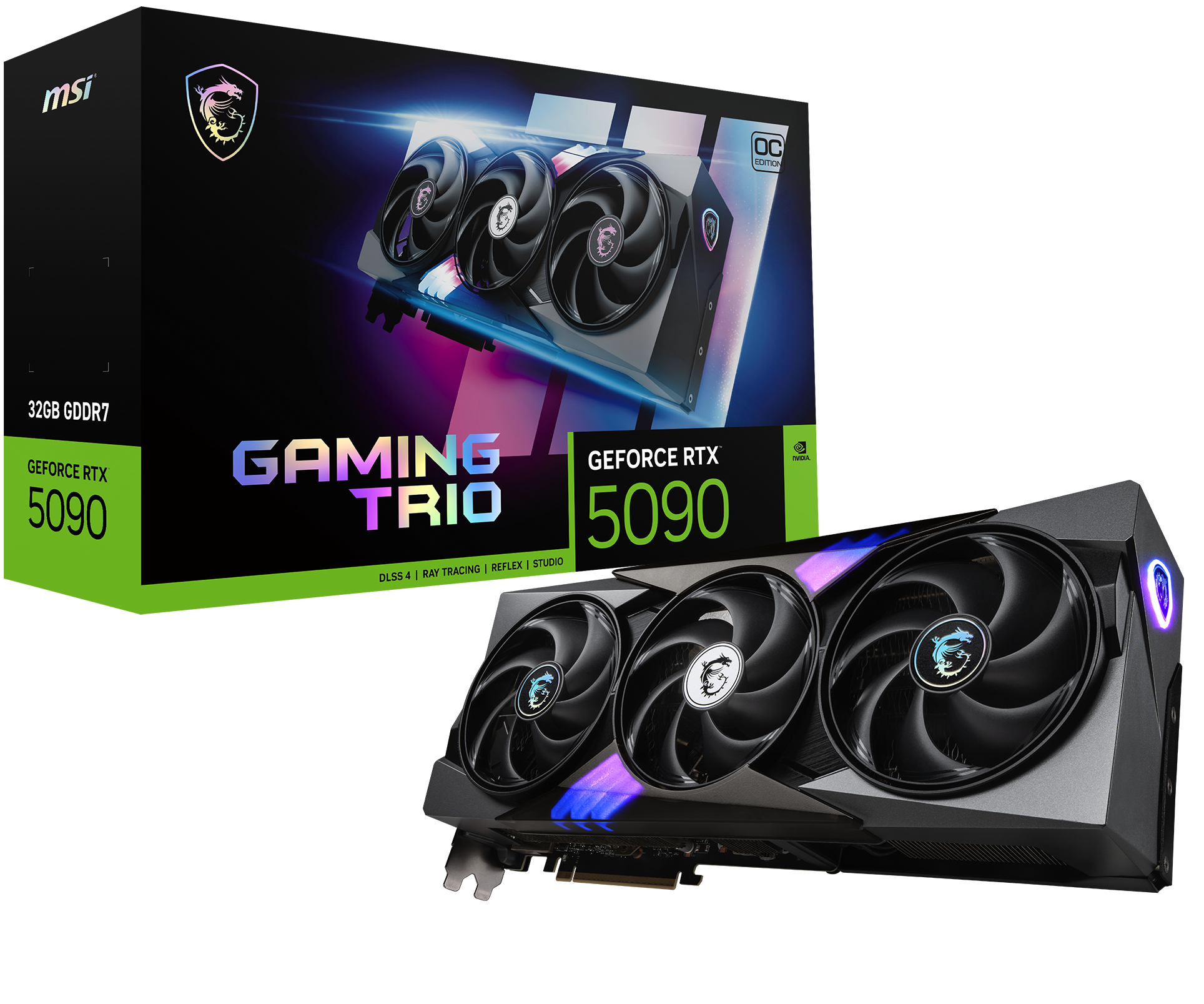 RTX 5090 MSI Gaming Trio OC 32GB GDDR7 3 Fan