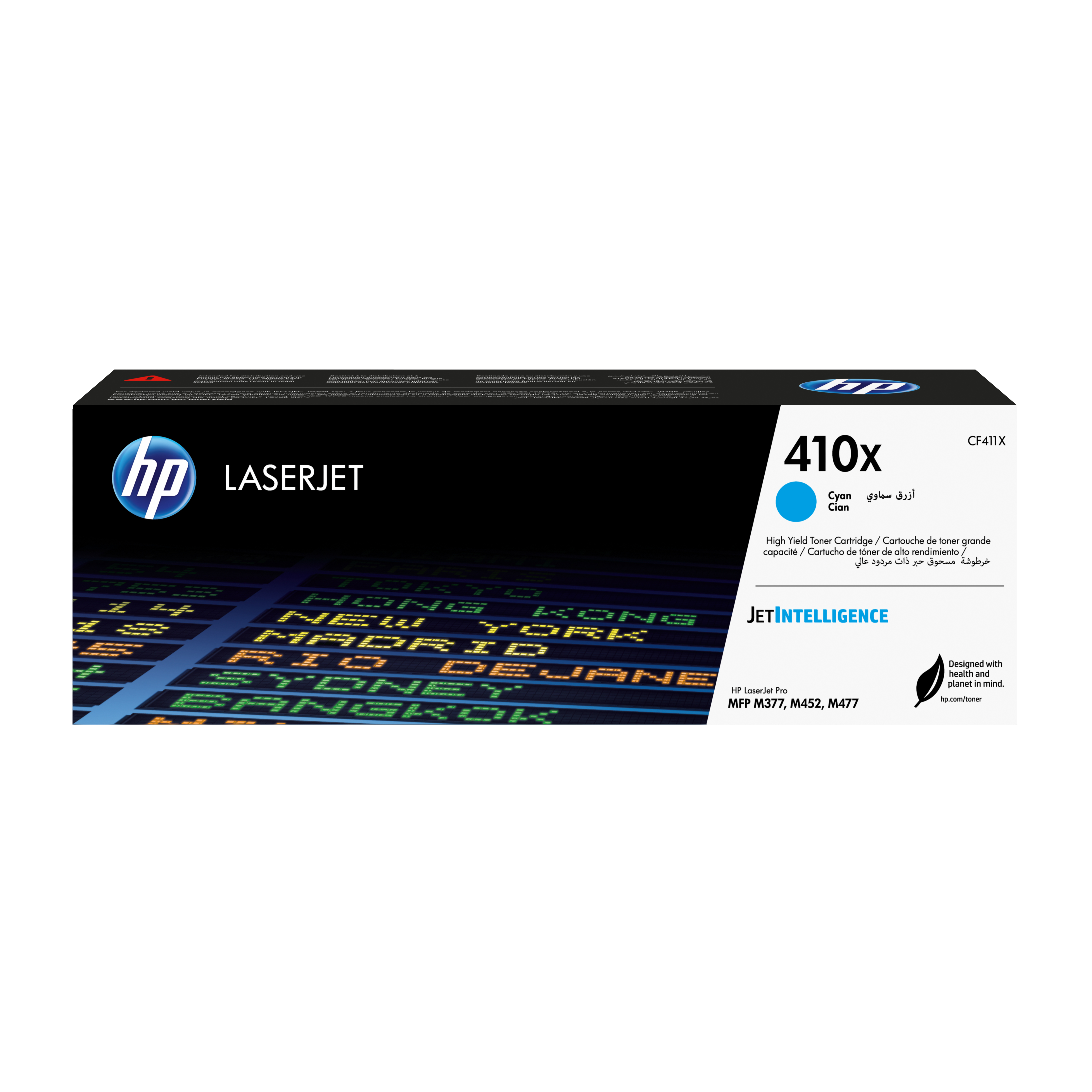 HP 410X - Højtydende - cyan - origina