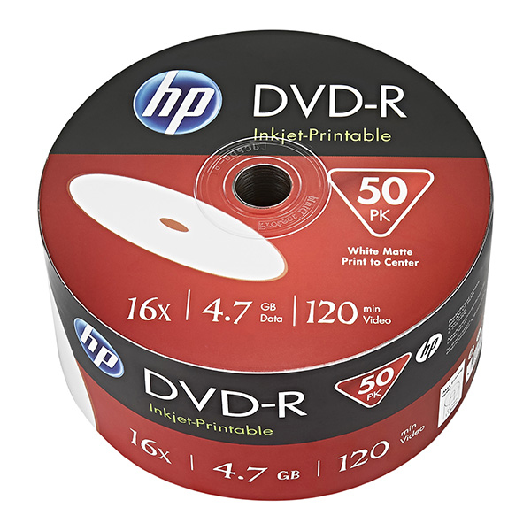 HP DVD-R 4.7GB x16 50P   Printable DME