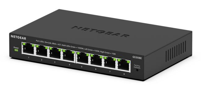 NETGEAR Switch 8x GE GS308E-400EUS Unmanaged Plus