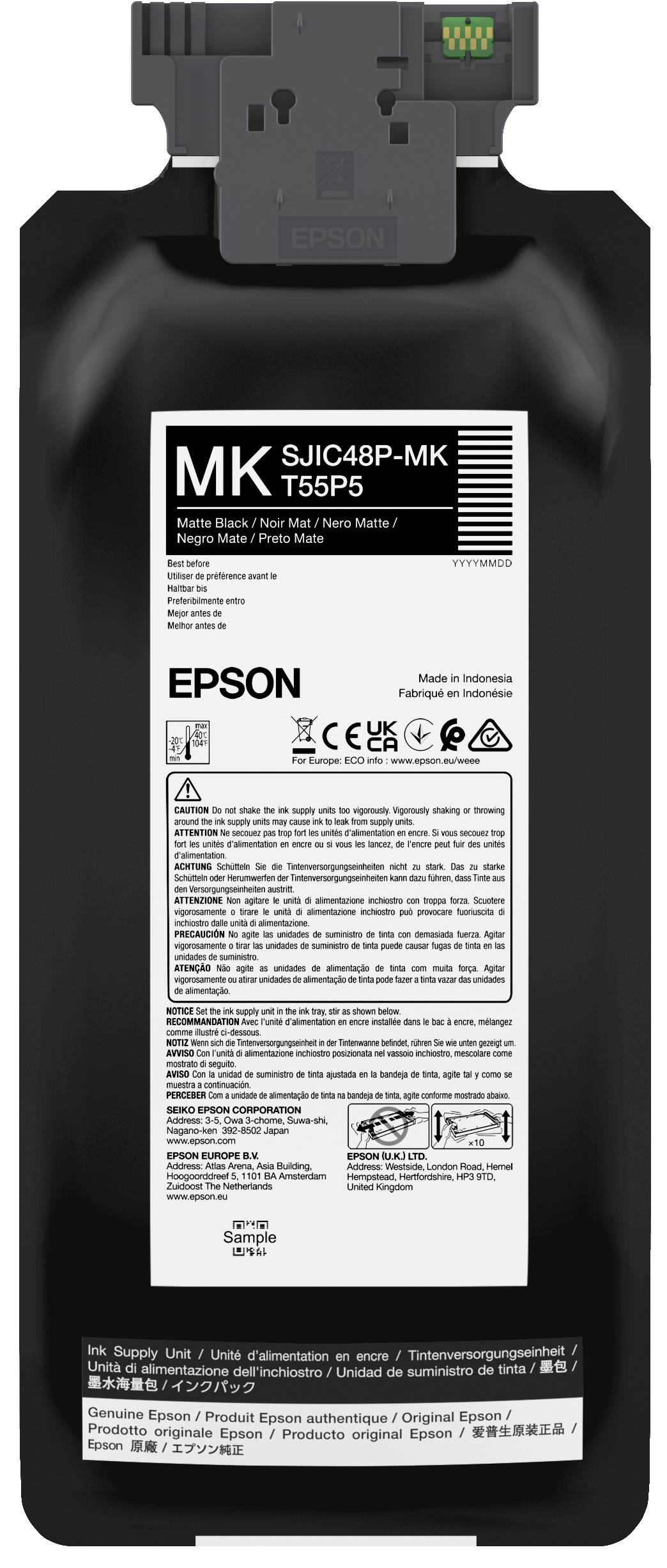 EPSON Tinte schwarz (matt) 480ml CW C8000