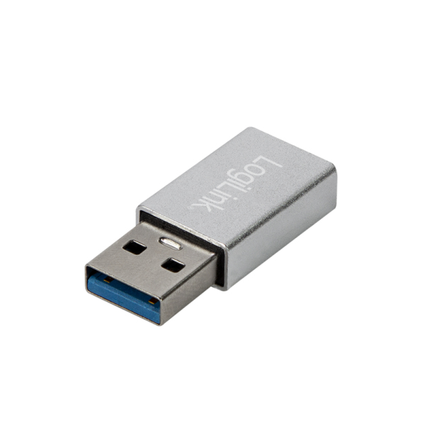 LogiLink USB 3.2 Gen1 Type-C adapter, USB-A/M to C/F, silver