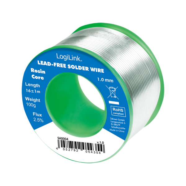 Soldering wire, lead free, 1mm 100g