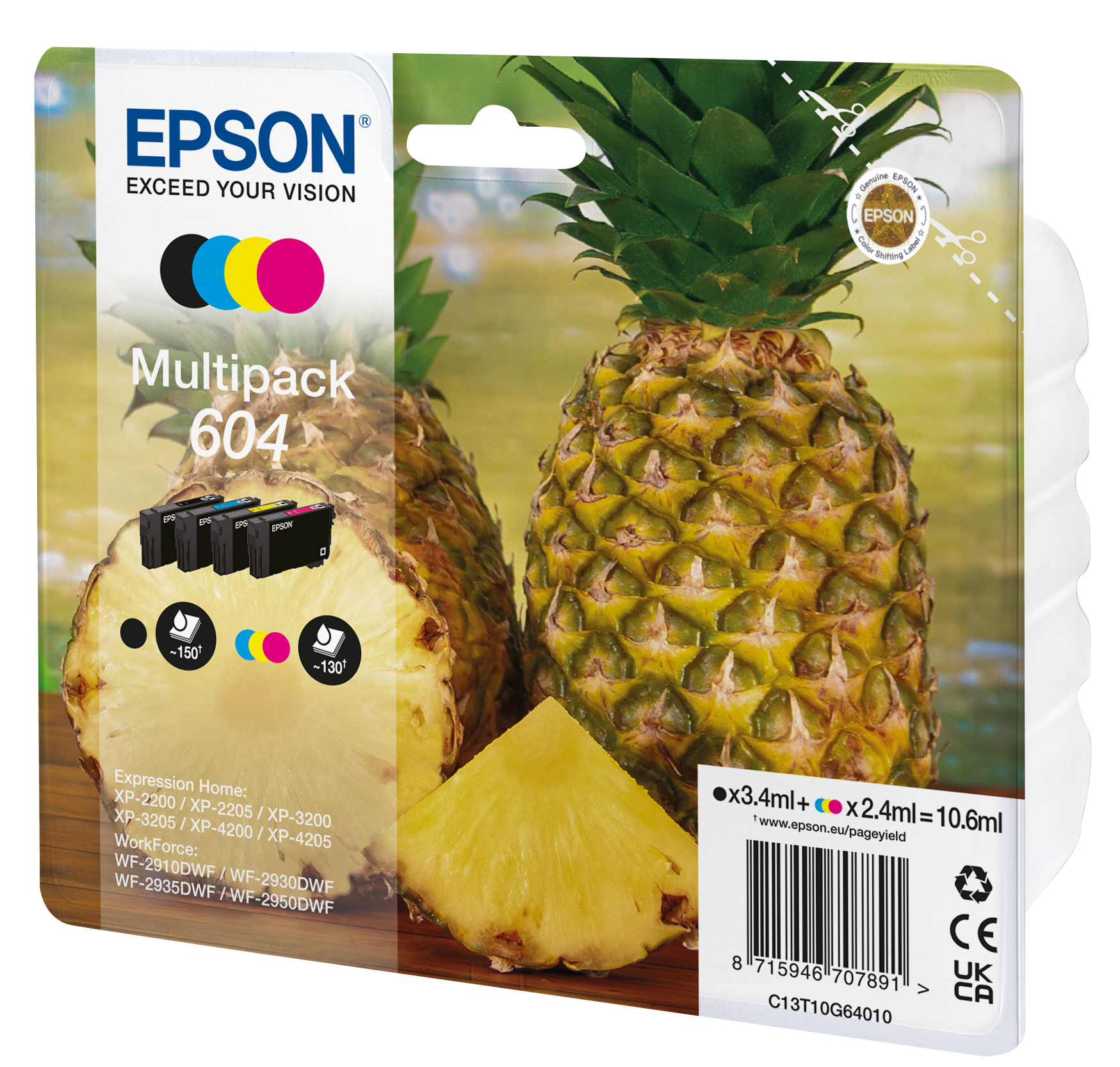 Epson 604XL Multipack - 4 pakker - XL