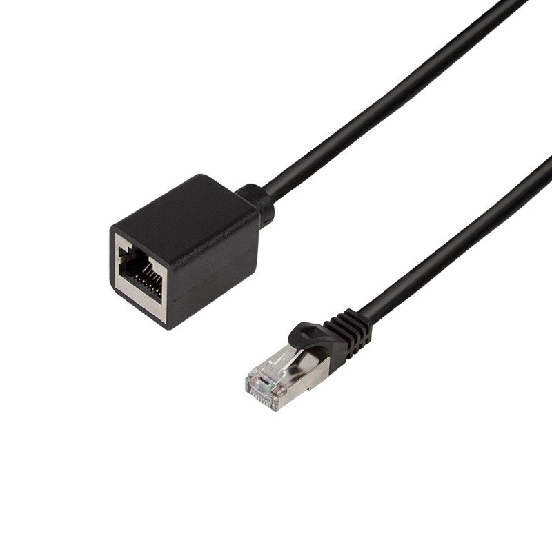 Logilink Cat.6A premium patch cable extension, black, 3 m
