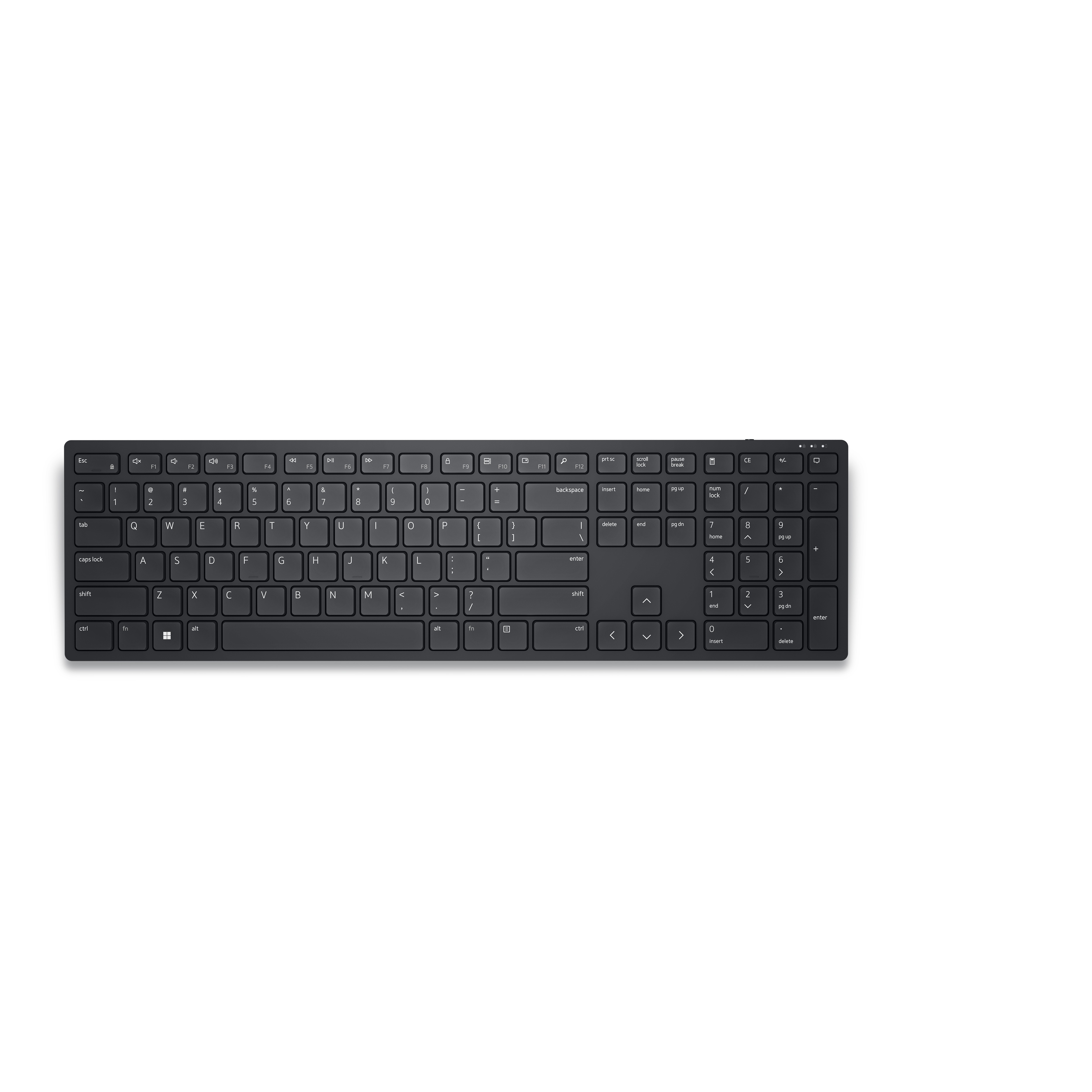 DELL KB500 - Tastatur - kabellos - 2.4 GHz - QWERTZ schwarz