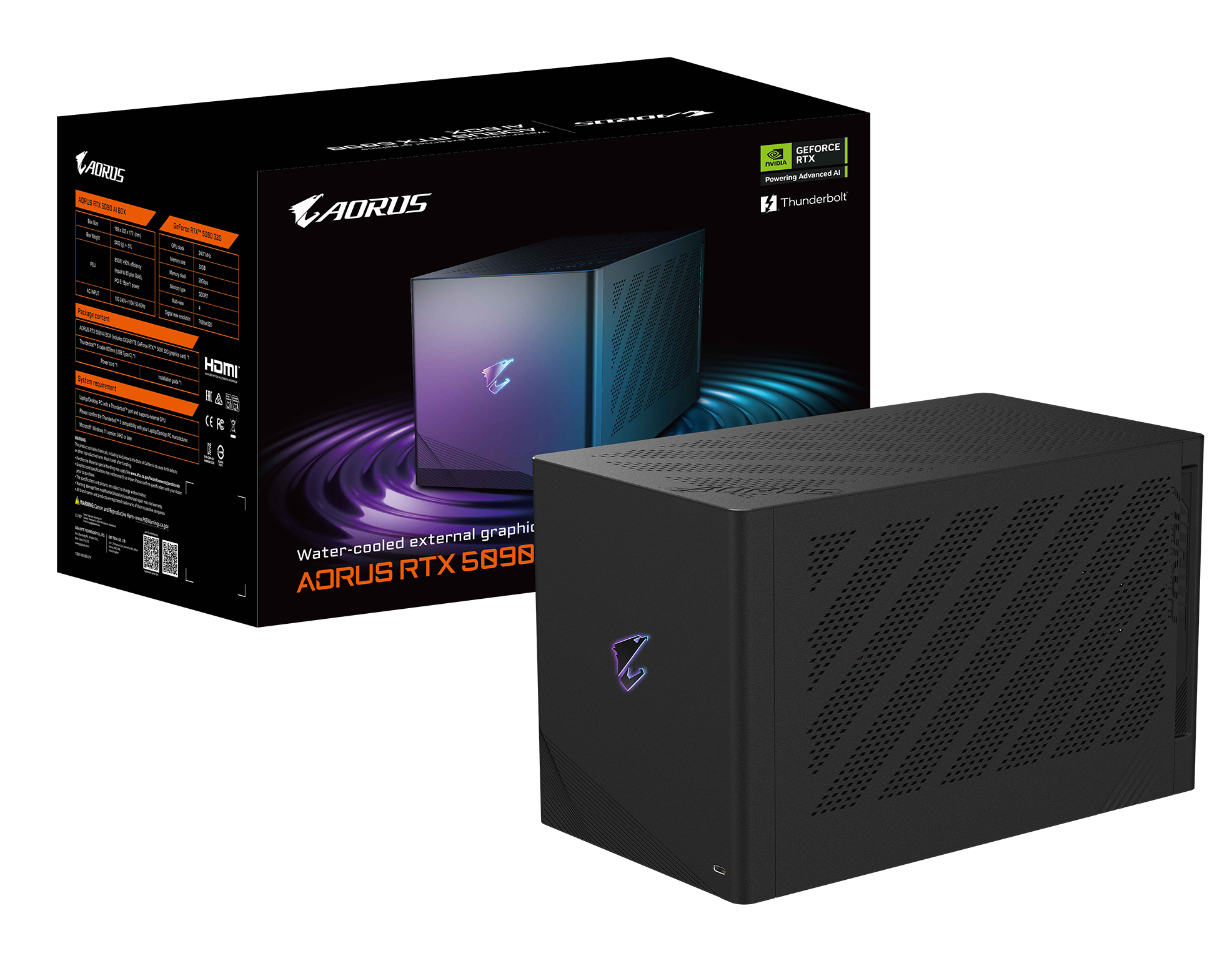 RTX 5090 32GB Gigabyte AORUS AI BOX 32GB GDDR7