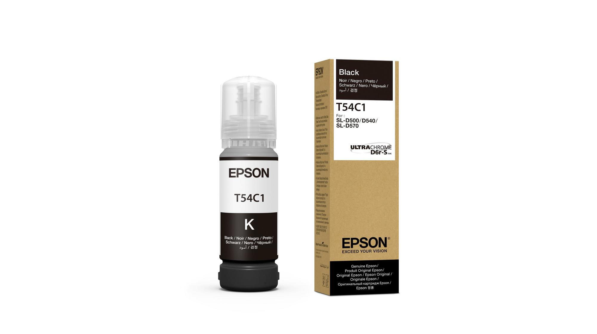 Epson T54C - sort - original - blækref