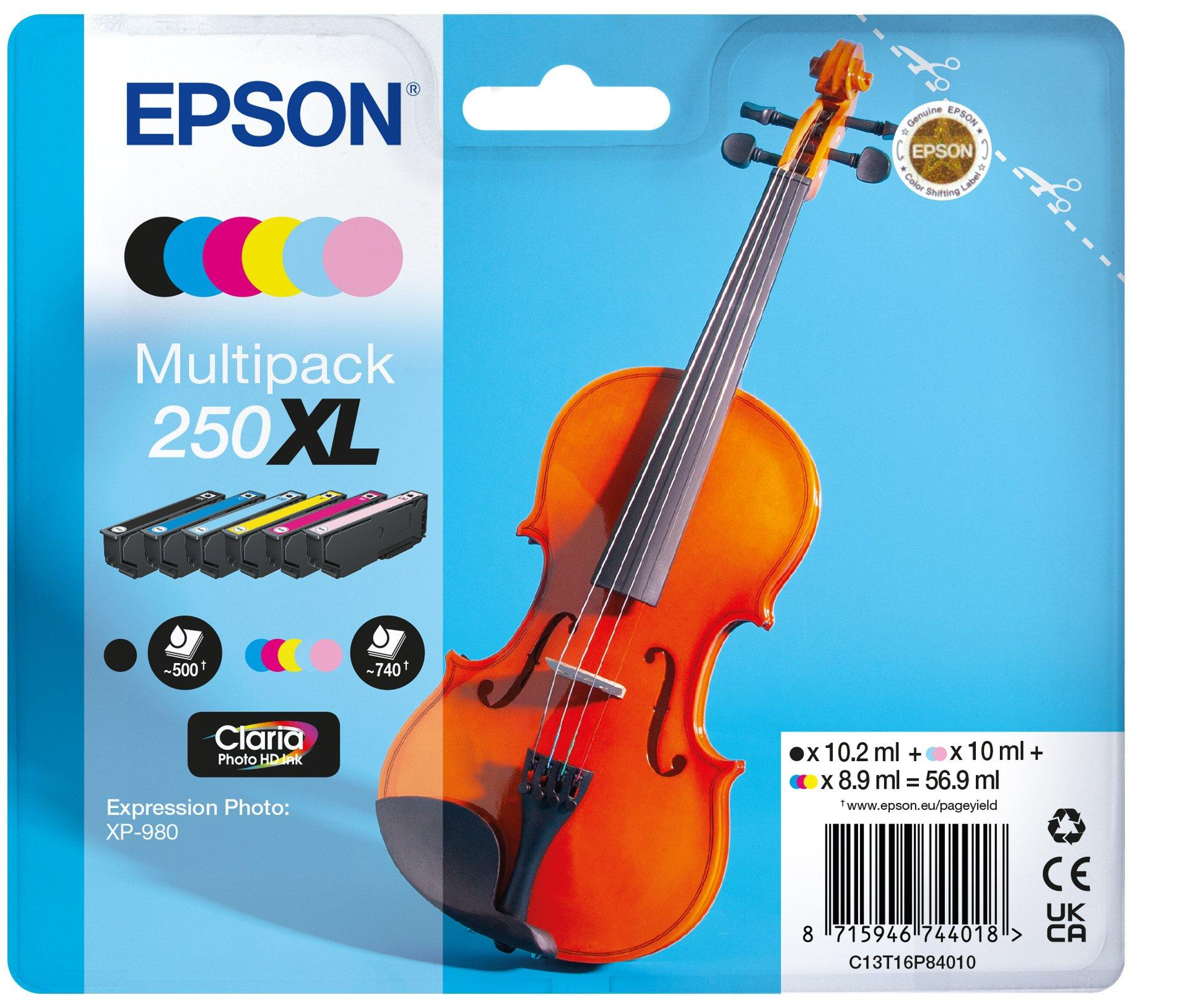 Epson Original T16P8 XL Druckerpatrone - Multipack 6 Farben C13T16P84010