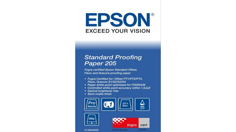 EPSON Proofing Paper Standard Roll A1 24inch 61.0cm x 50m 205g/m2 1 roll proofing paper
