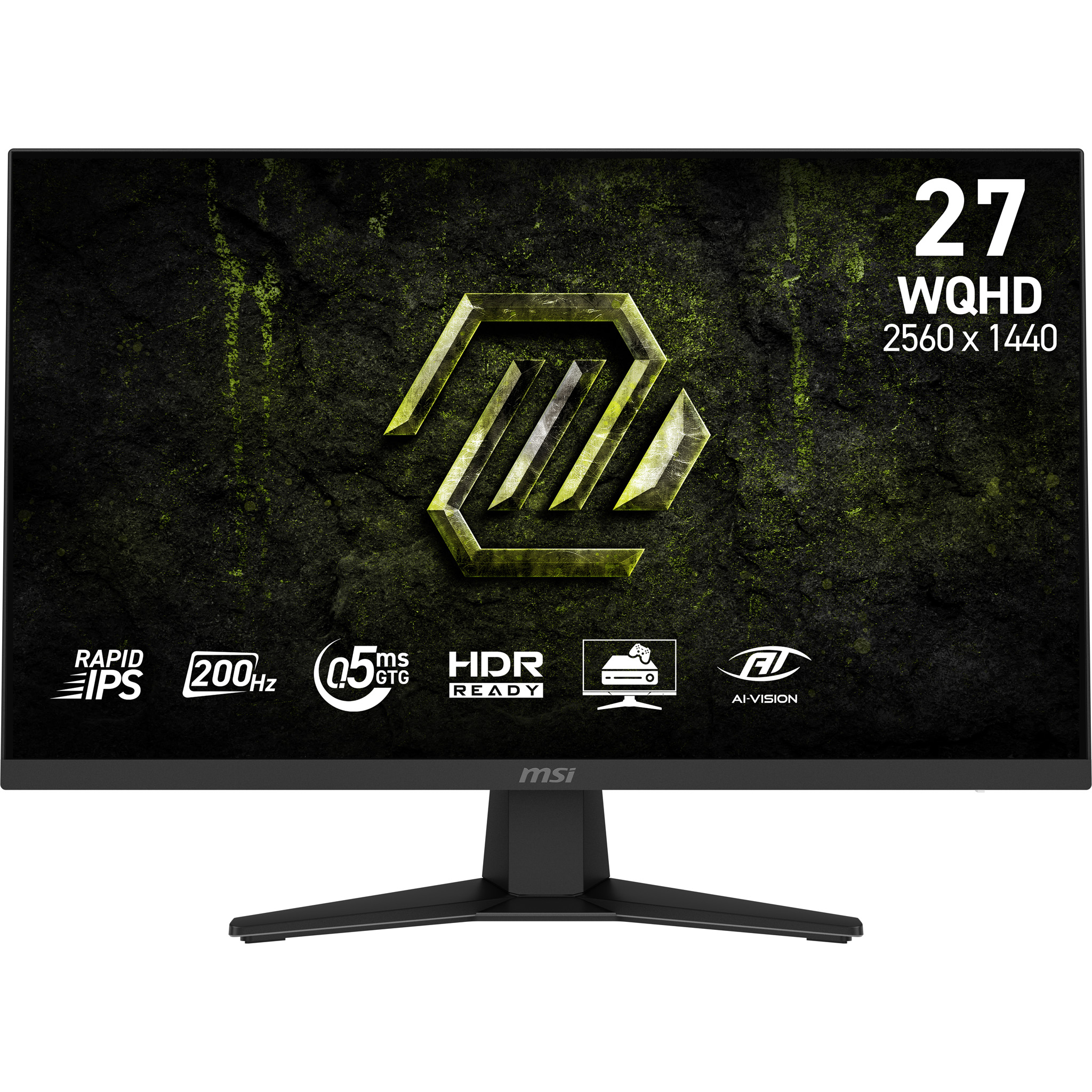 68,6 cm (27") 2560 x 1440 Pixel MSI 9S6-3CE41H-067 16:9 Wide Quad HD Rapid IPS 0,5 ms 200 Hz HDR DisplayPort HDMI VESA