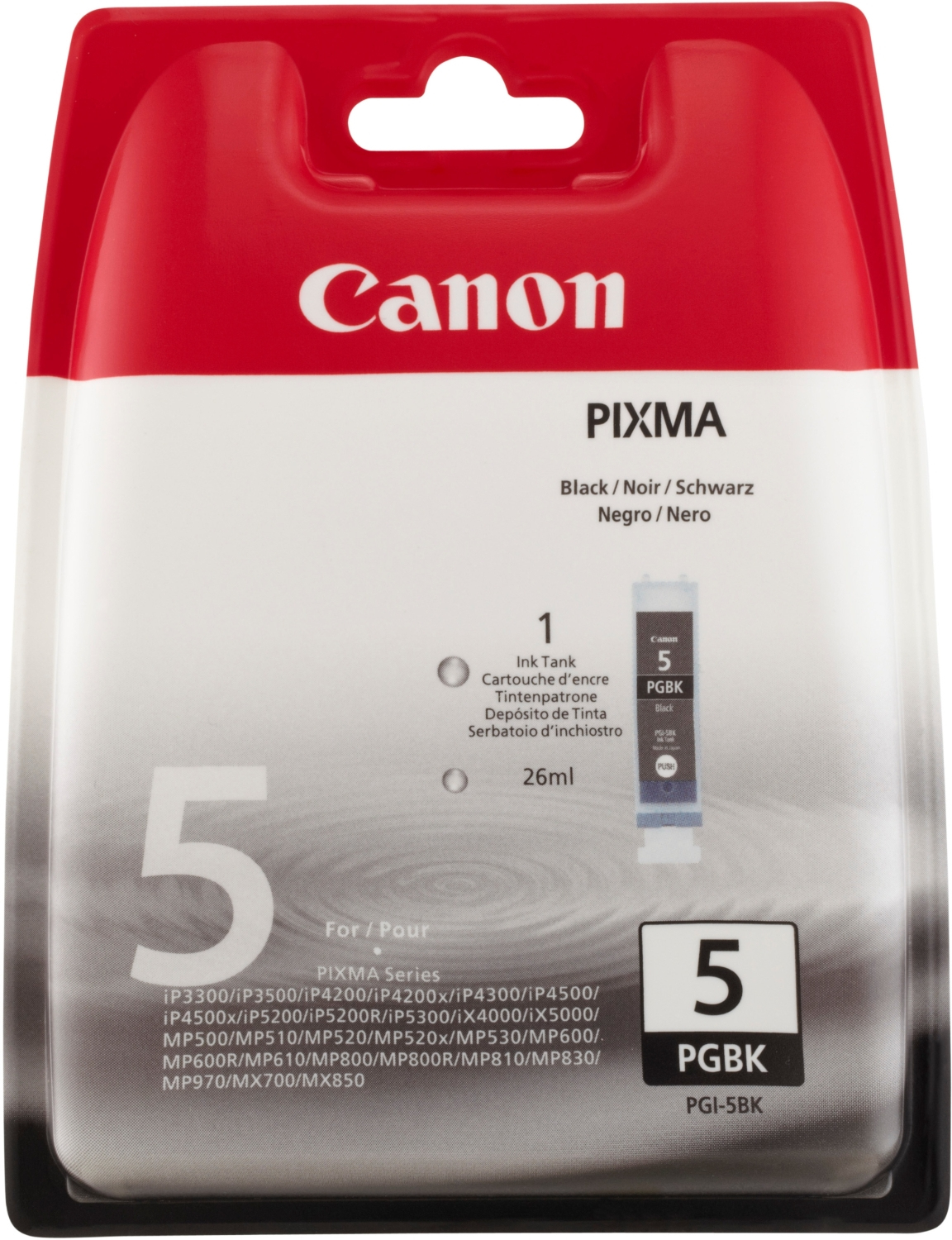 Canon Tintenpatrone - PGI-5BK - 0628B029 - schwarz - 26ml