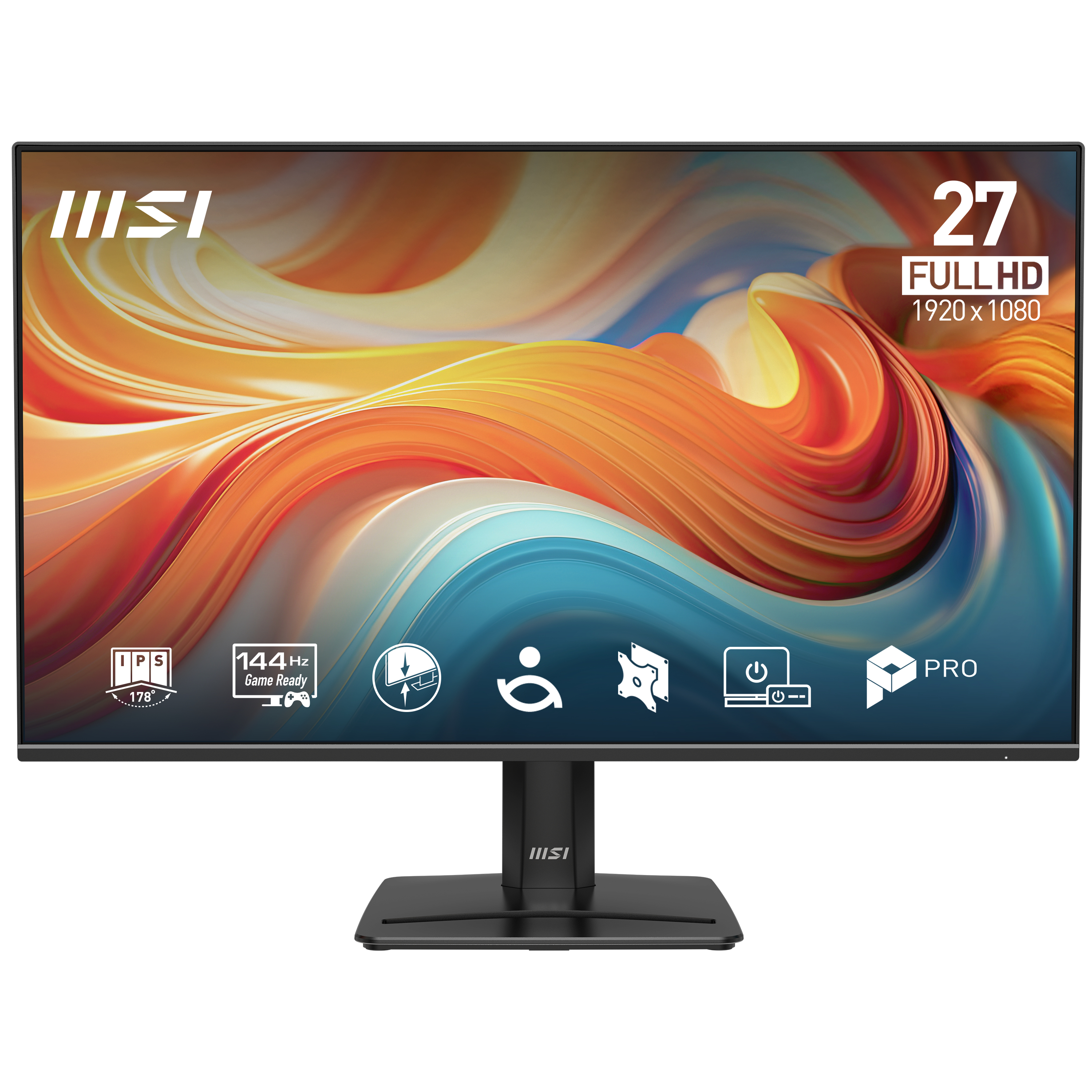 68,6 cm (27") 1920 x 1080 Pixel MSI 9S6-3PE9CM-001 16:9 Full HD IPS 4 ms 144 Hz HDR DisplayPort HDMI VESA Speaker
