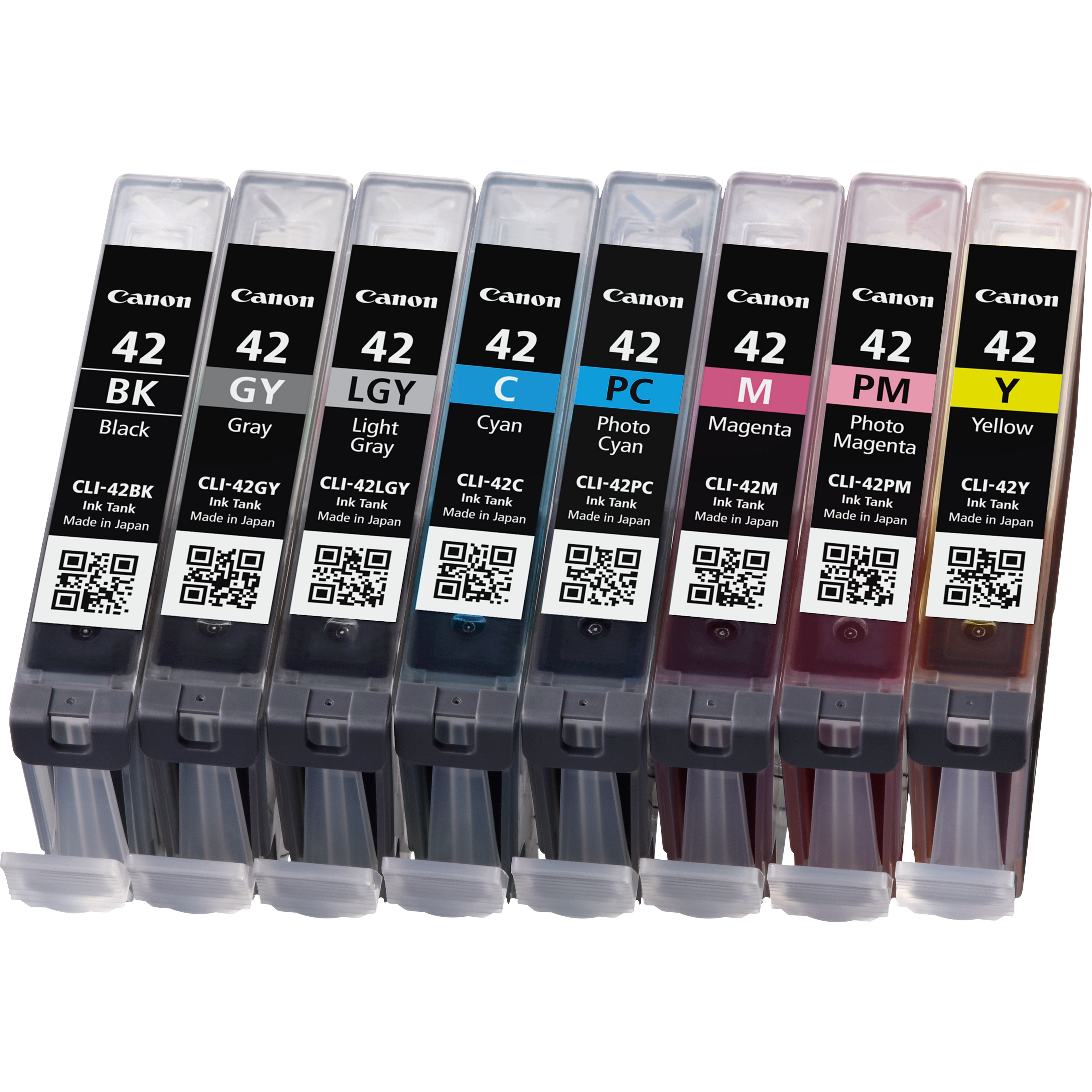 CANON CLI-42 BK/GY/LG/C/M/Y/PC/PM Multipack 8-pack grey yellow cyan magenta light grey photo cyan photo magenta for PIXMA PRO-100