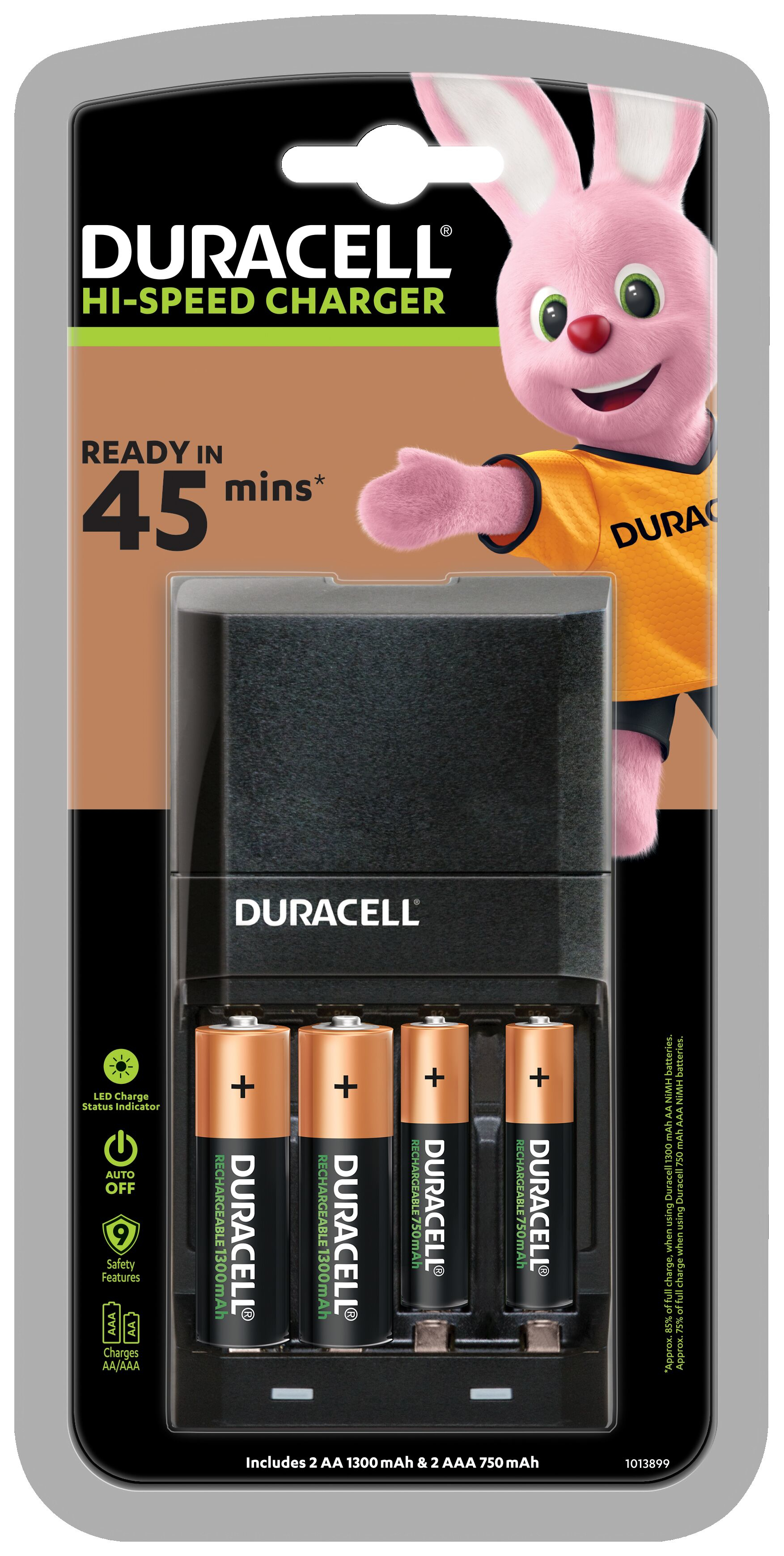 Duracell CEF27 batterioplader - 4 x AA