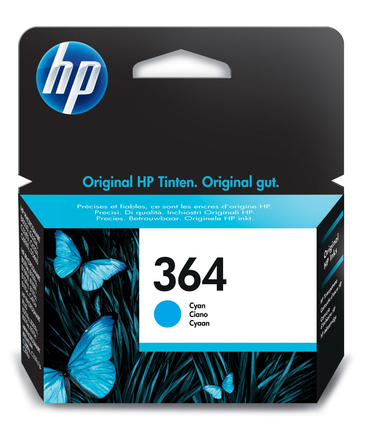 HP 364 Cyan 300 sider Blæk CB318EE