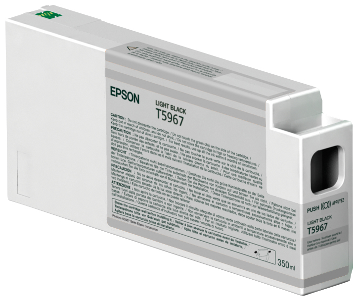 Epson Original UltraChrome HDR T5967 Druckerpatrone schwarz hell 350ml (C13T596700)