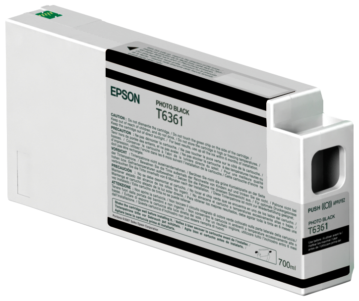 Epson Original UltraChrome HDR Druckerpatrone schwarz 700ml (C13T636100)