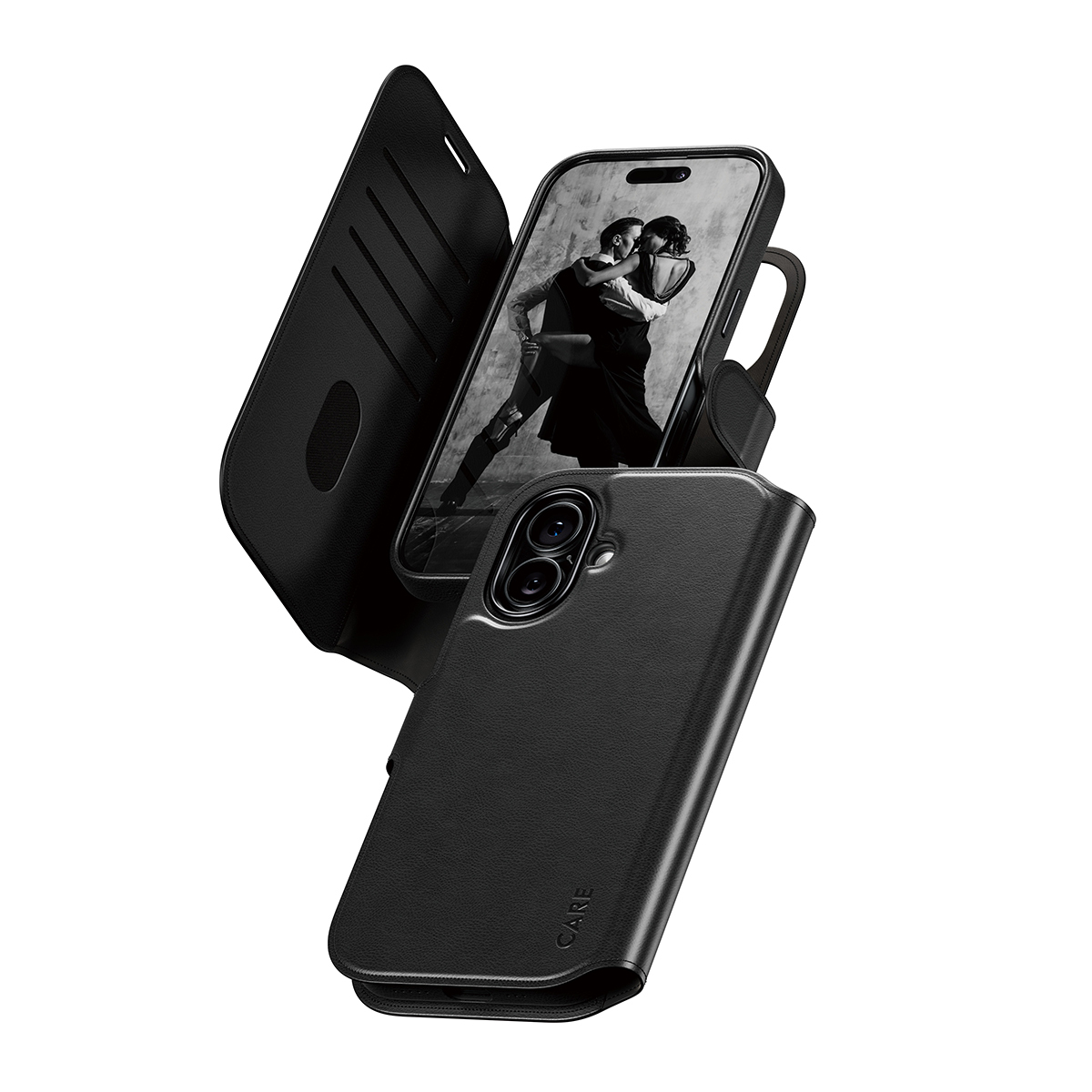 PanzerGlass CARE by Feature Case Tango Two-in-One Walle Case w. MagSafe iPhone 17 Beskyttelsescover Sort
