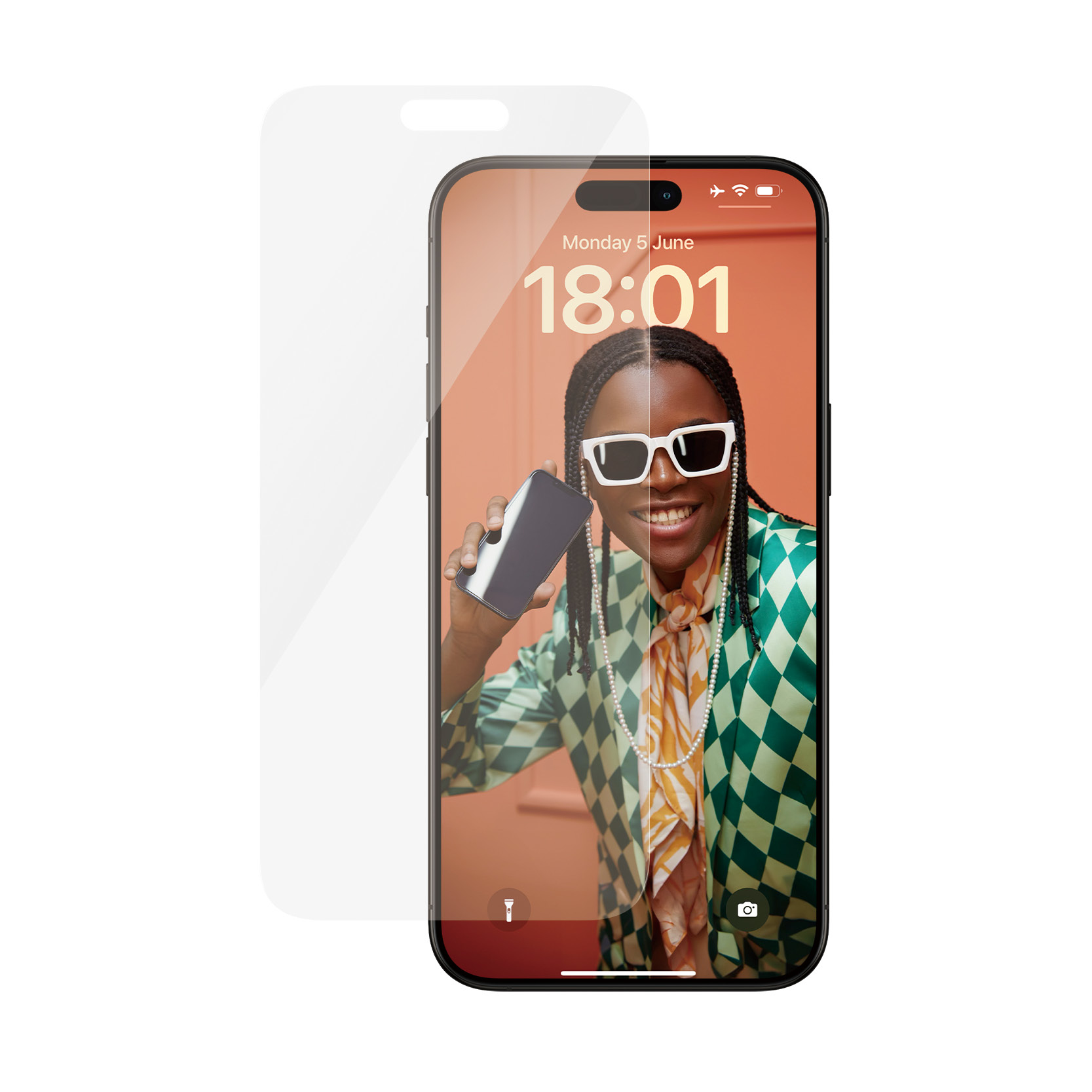 PanzerGlass Screen Protector iPhone 15 Pro Max. Classic Fit