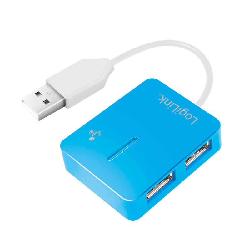 HUB 4x LogiLink Smile blue