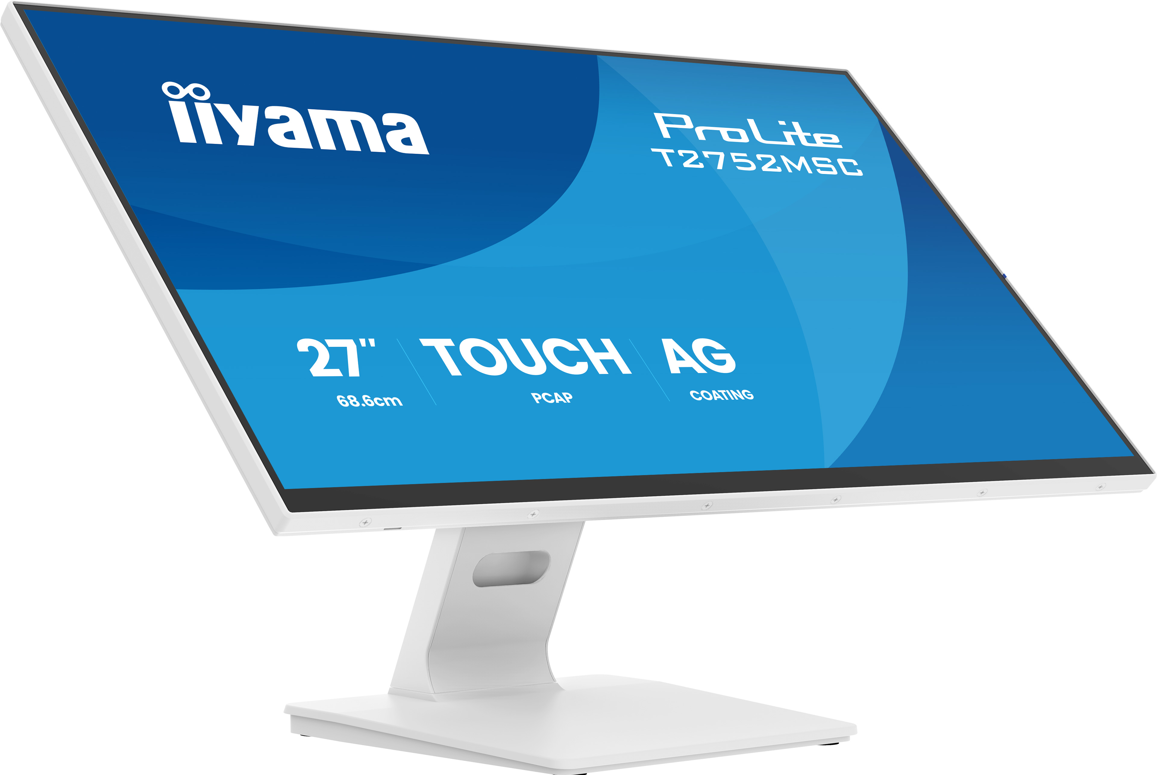 68,6 cm/27" (1920x1080) iiyama ProLite T2752MSC-W1AG 16:9 IPS 5 ms Touch10pt HDMI DisplayPort USB-Hub Speakers VESA White