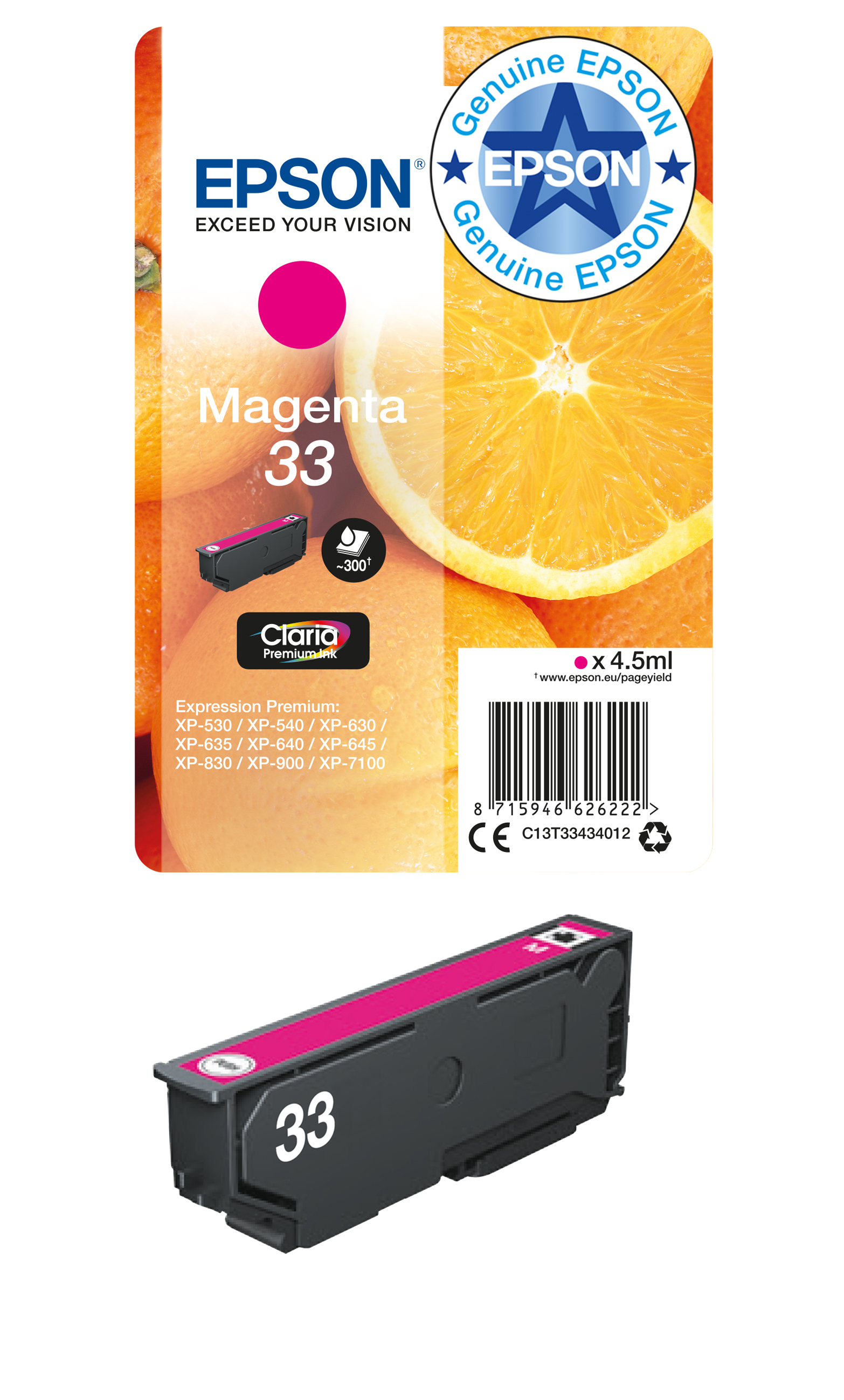 Epson C13T33434012 magenta