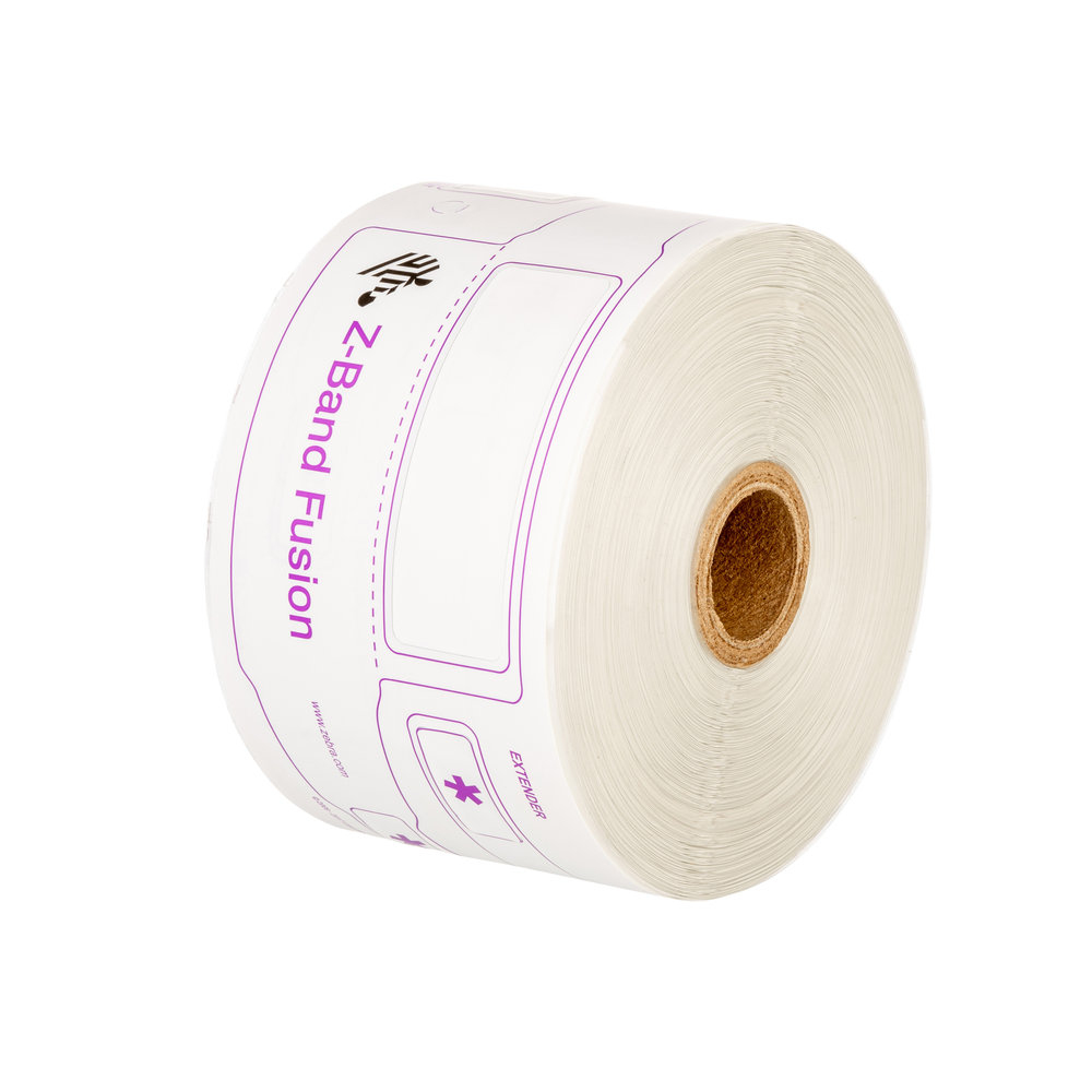 Zebra Z-Band Fusion - polypropylene (PP) - adhesive - white - 70 x 22 mm 1000 pcs. (5 roll(s) (FID-A