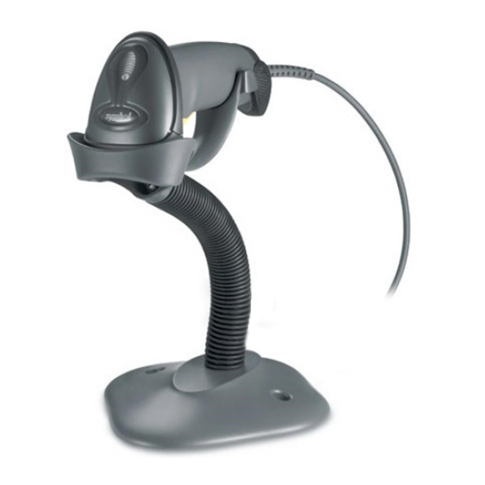 Zebra LS2208 Black with Stand USB  Kit: 1D Only Scanner, USB  Cable, Stand retail, laser, standard range incl.: USB cable, stand