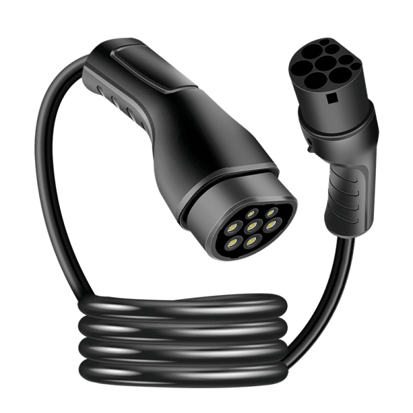 LogiLink Elektroauto Ladekabel/electric car charging cable Typ 2 22kW 3P 32A 7,5m Black + Tasche