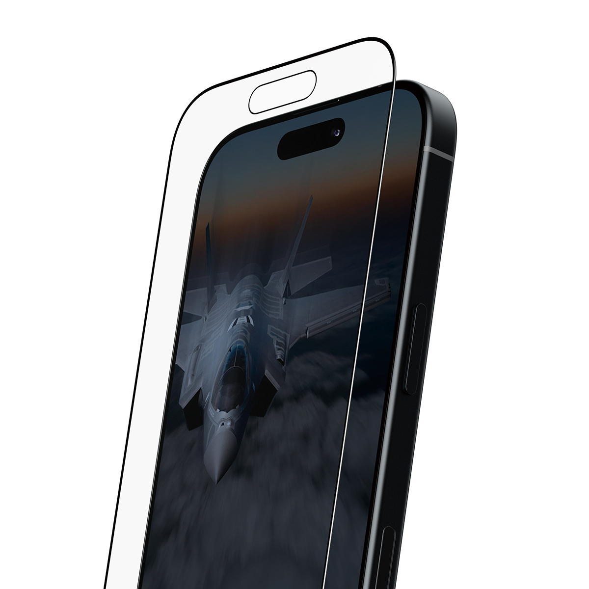 PanzerGlass Stealth Screen Protector w. Black Frame iPhone 17 | iPhone 16 Pro | Ultra-Wide Fit w. Fastfit in-a-box