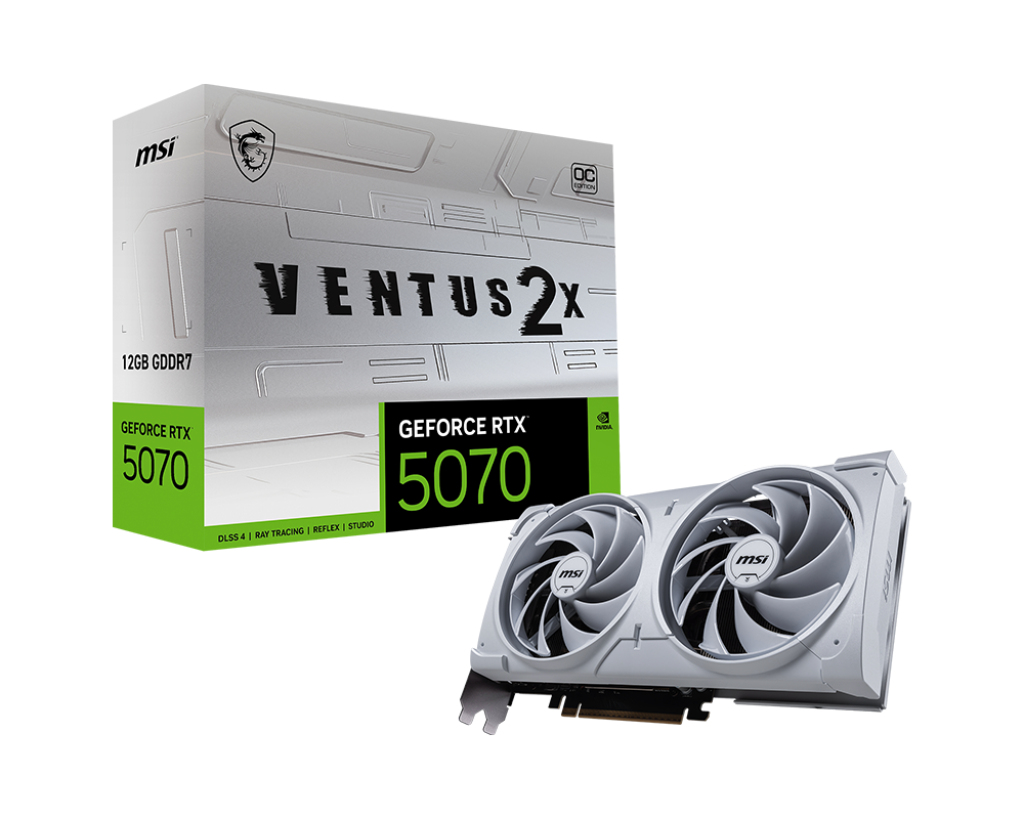 RTX 5070 12GB MSI Ventus 2X OC GDDR7 white