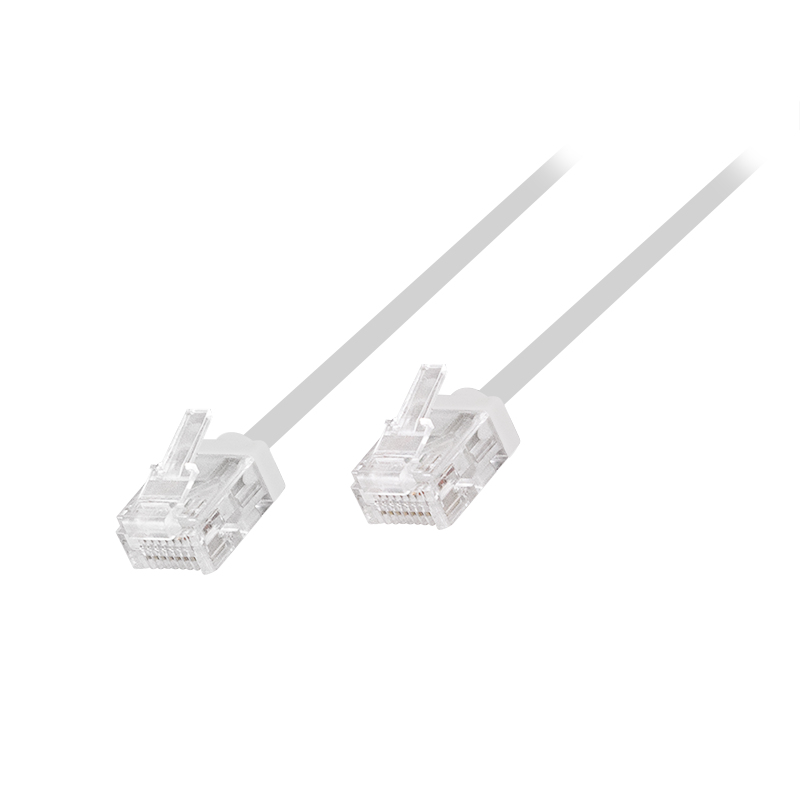 Logilink Patch Cable Cat.6A U/UTP Slim High-Flex, white 1,00 m