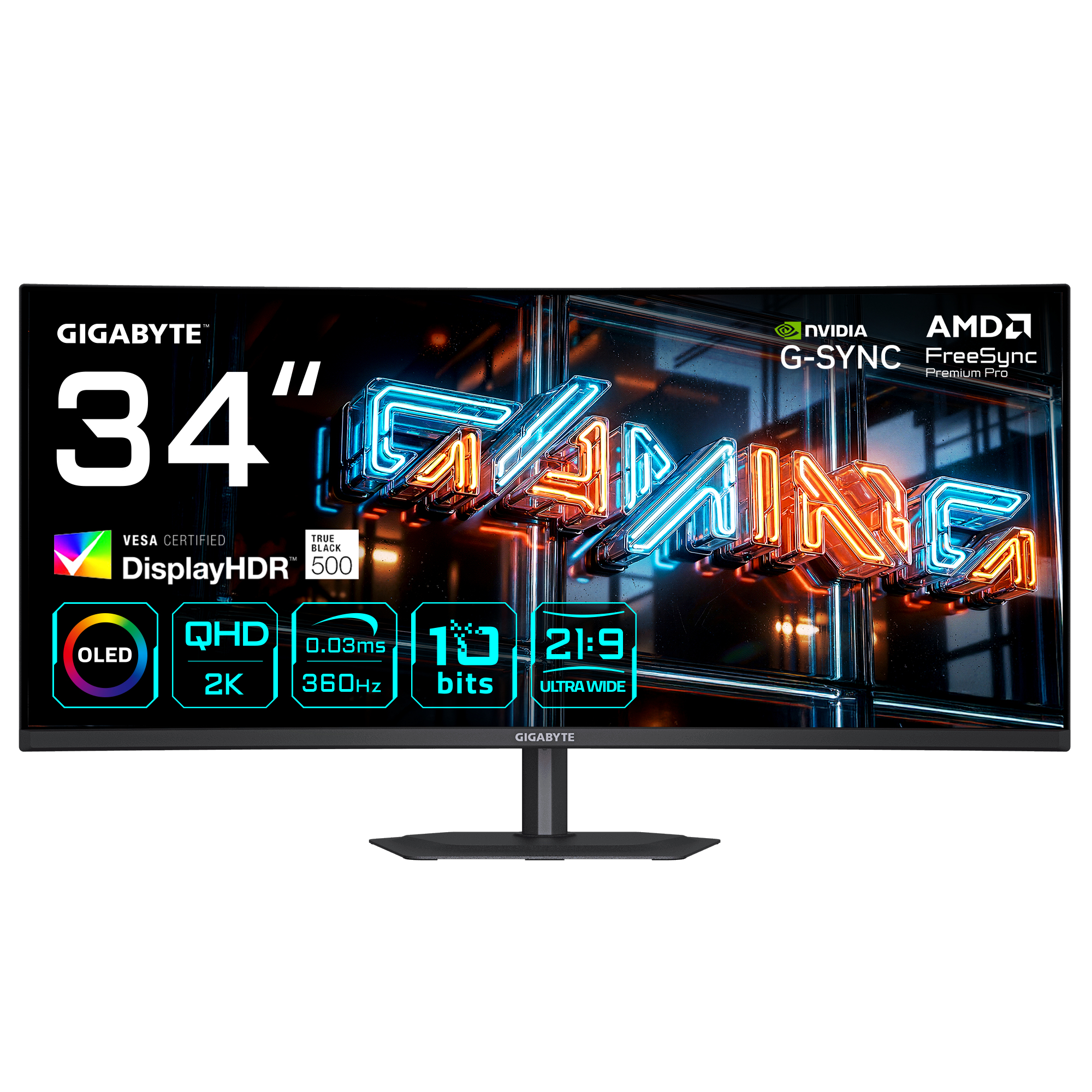 Gigabyte 34"" Gaming Monitor MO34WQC36