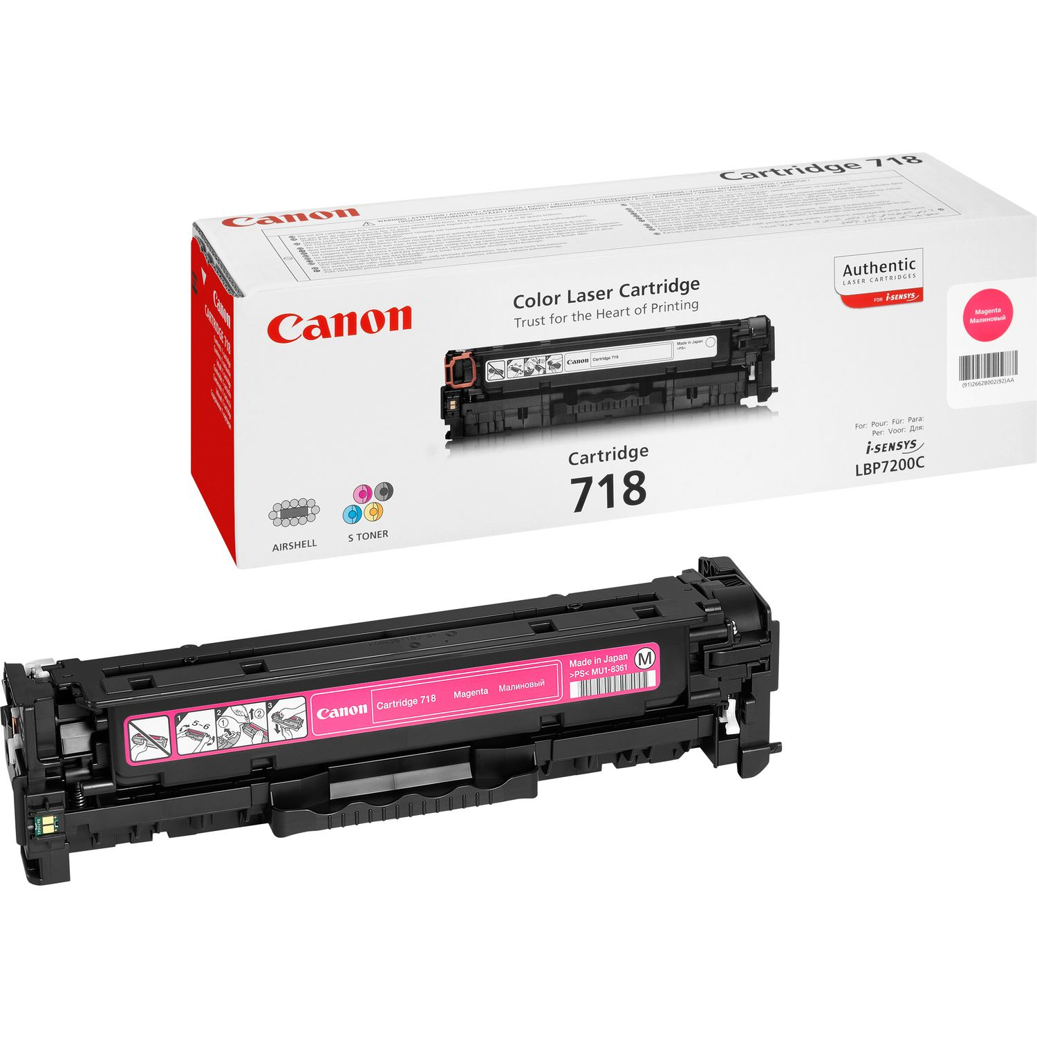 Canon Toner Magenta 718M Pages 2.900