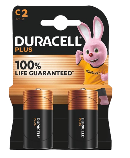 Duracell Plus Power C-type Standardbatterier 2