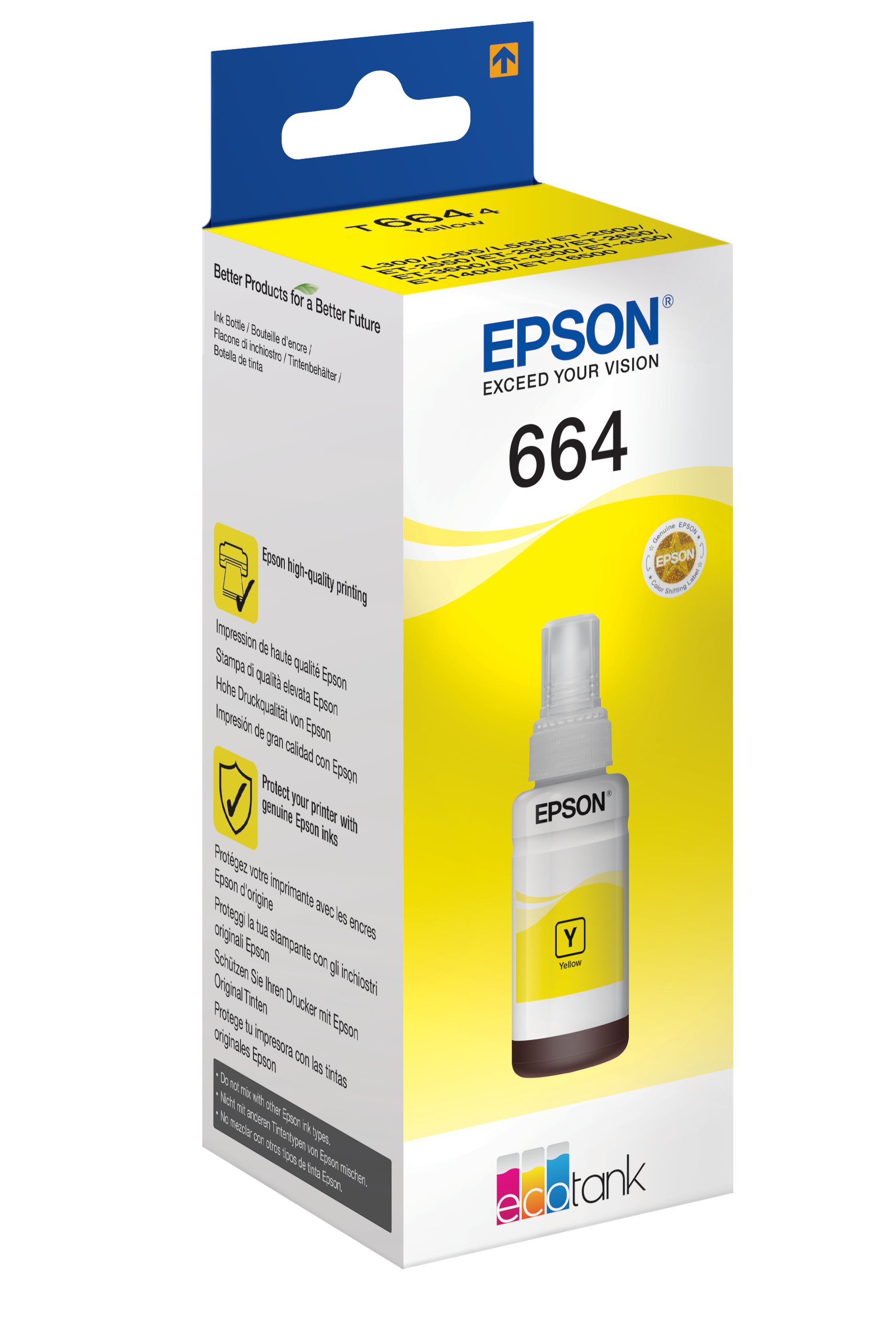 Epson Tinte1LB T6644 ink cartridge yellow 70ml 1-pack (A)