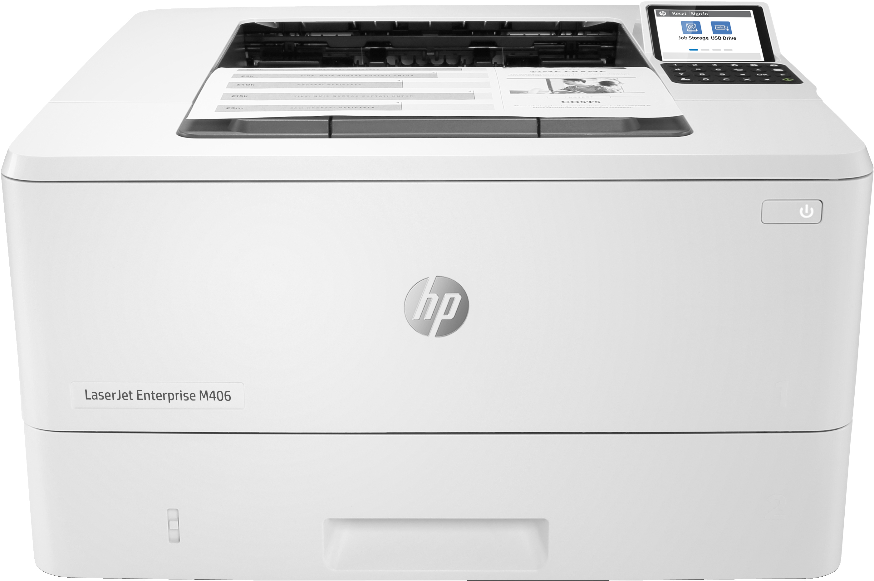 HP LaserJet Enterprise M406DN S/W-Laserdrucker 38 S./Min. A4 LAN Duplex