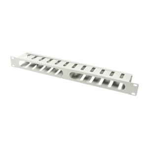 Kabelpanel 19" 1HE, mit Abdeckung, grau LogiLink