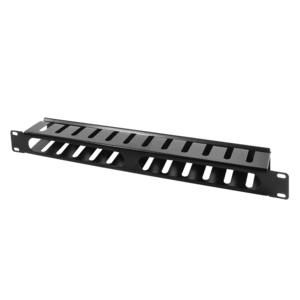 Kabelpanel 19" 1HE, mit Abdeckung, schwarz LogiLink