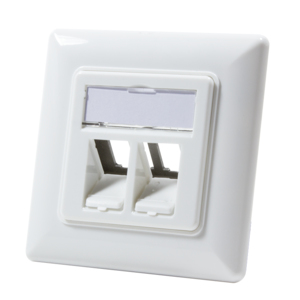 Keystone Dose Unterputz 2 modules. pure white LogiLink